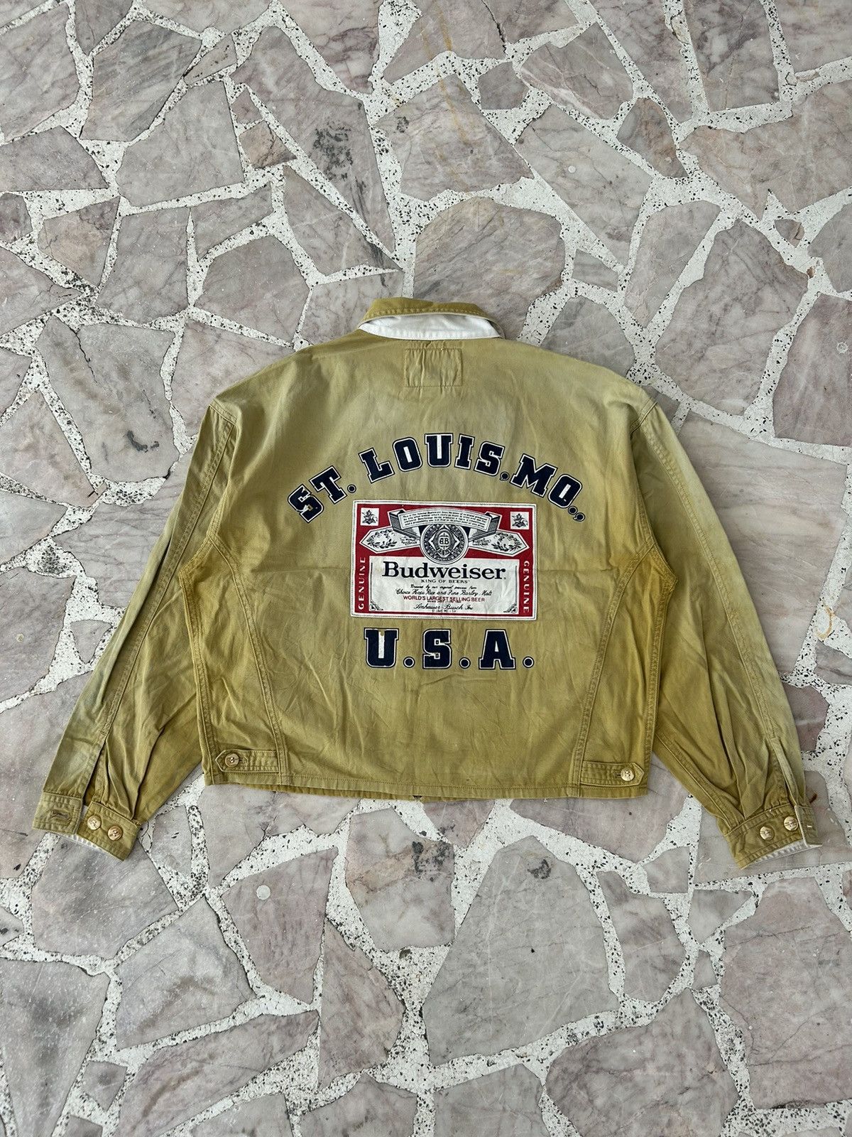 Faded backhit budweiser vintage cornstarch