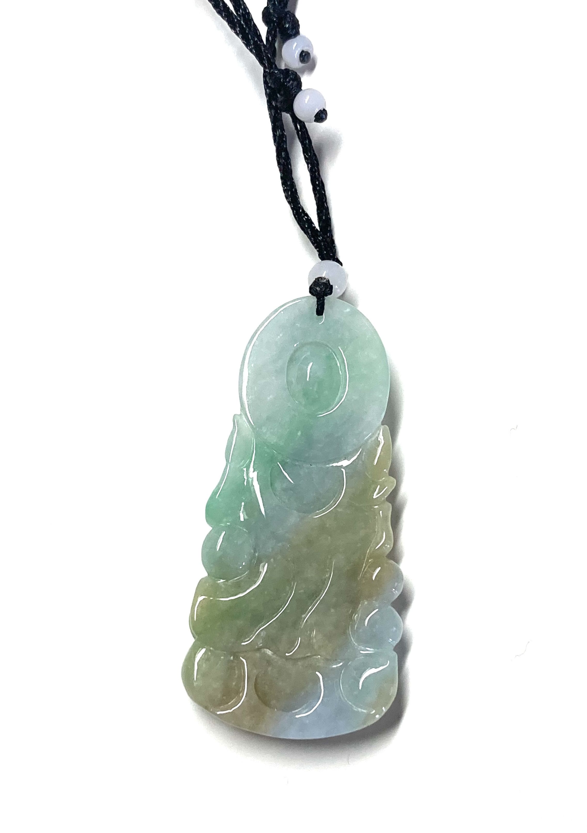 Other 60001 Certified Jadeite jade Guanyin Woman Buddha Pendant Size ONE SIZE - 3 Thumbnail