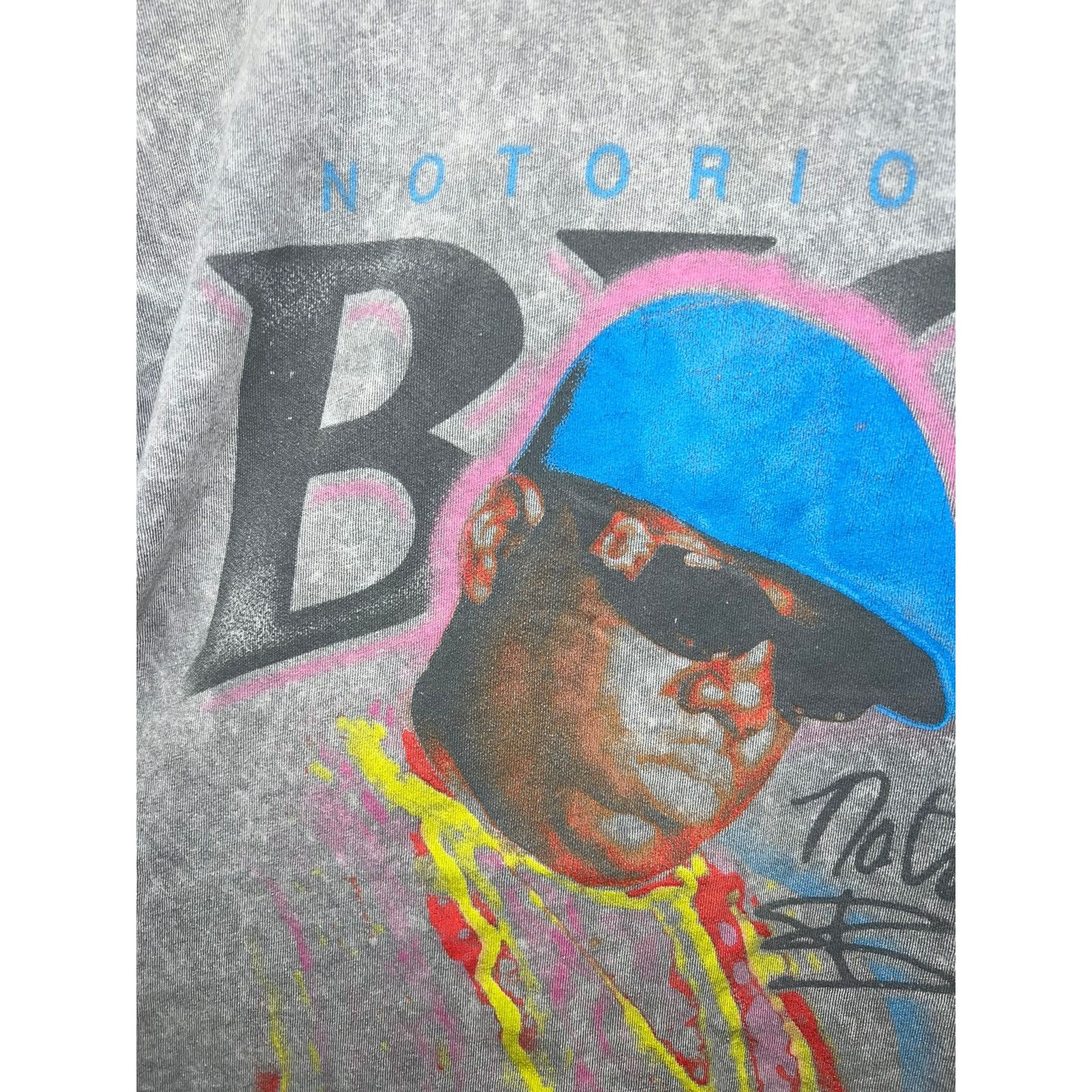Band Tees Notorious Big It Was All A Dream Shirt Gray Rap Rapper Tee L Size US L / EU 52-54 / 3 - 3 Thumbnail