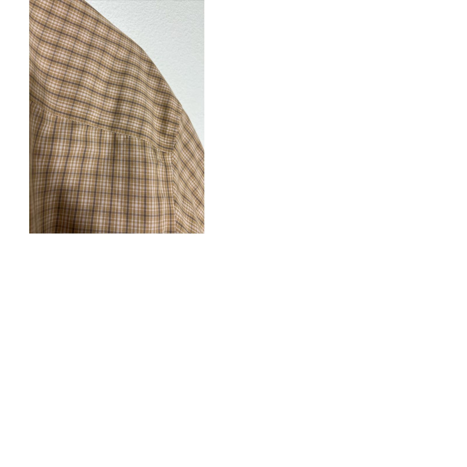 Eddie Bauer Eddie Bauer Shirt Men 3XL Plaid Short Sleeve 100% Cotton Work Casual Beige Size US XXL / EU 58 / 5 - 10 Thumbnail
