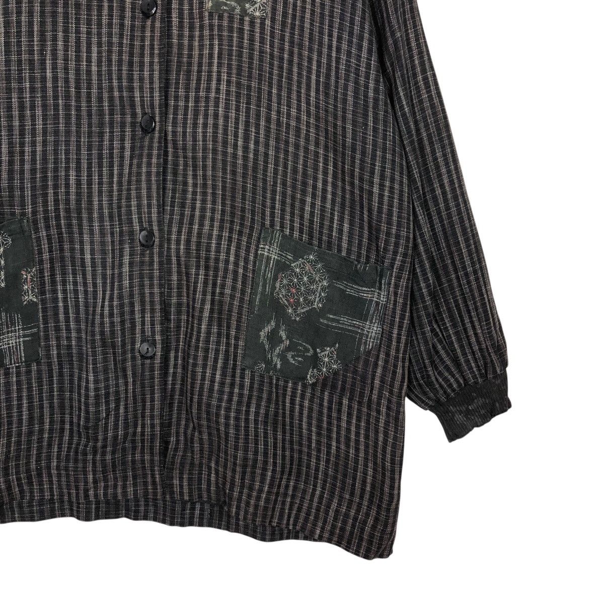 Japanese Brand Vintage Hickory Chore Design Long Sleeve Ogran Issey Miyake Size US L / EU 52-54 / 3 - 6 Thumbnail