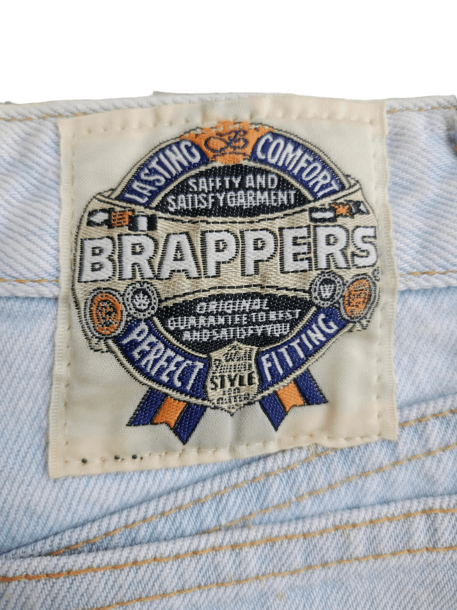 Japanese Brand × Vintage BRAPPERS Tapered Vintage Streetwear Denim Size 23" - 15 Thumbnail