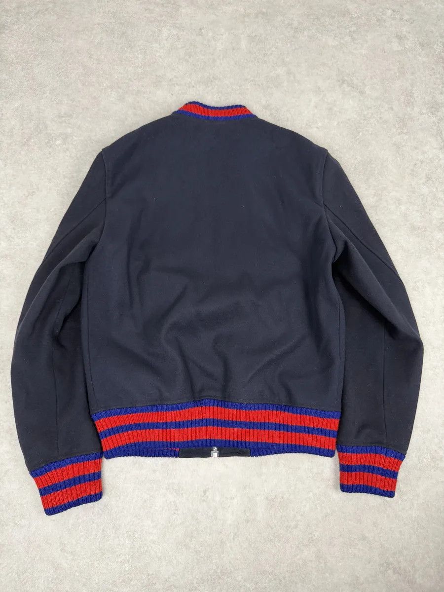 Gucci AW2017 Gucci Navy & Red Wool G Teddy Bomber Jacket Size US L / EU 52-54 / 3 - 2 Thumbnail