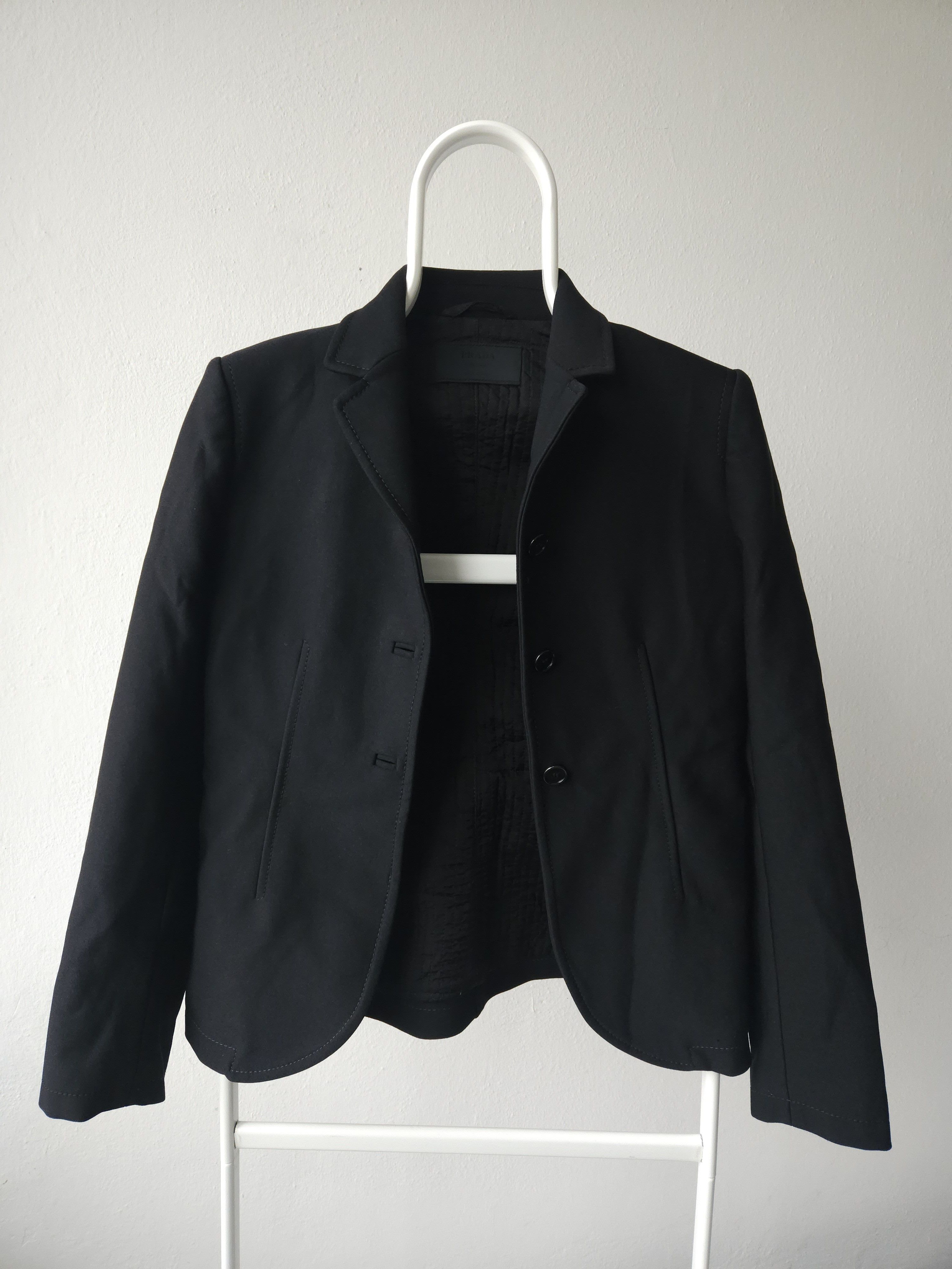 Prada Archive 90s prada nylon blazer jacket with padded shoulders Size S / US 4 / IT 40 - 14 Thumbnail