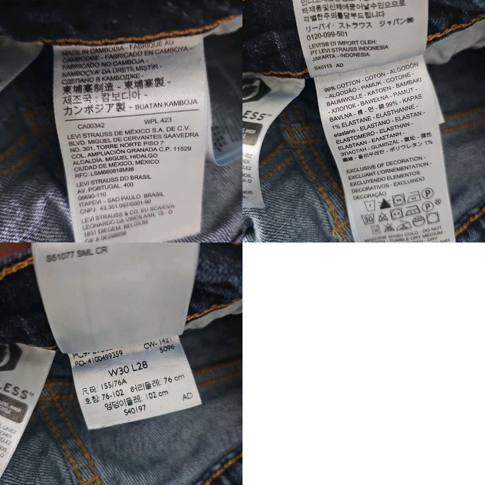 Levi's Levi's 501 Jeans Womens 30 Skinny High Stretch Button Fly Distressed Denim 27x27 Blue Size 30 Adult Womens Jeans Skinny Stretch Distressed Size 30" / US 8 / IT 44 - 9 Thumbnail