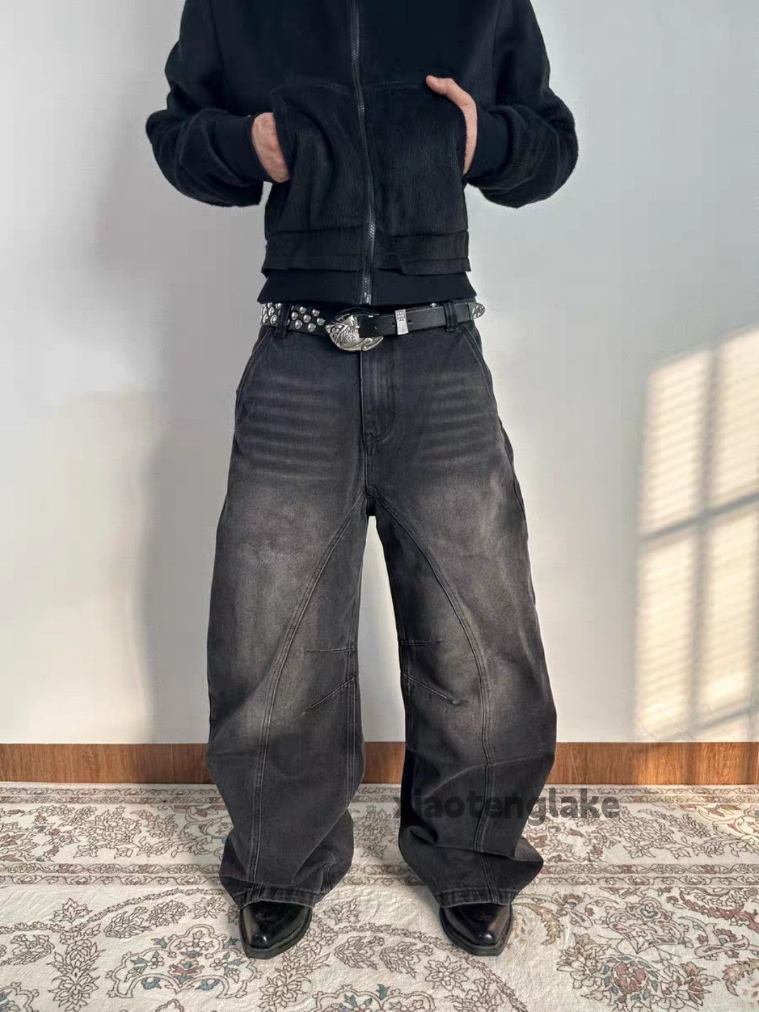 Jean ltx vintage punk grunge loose baggy hiphop work jeans Size US 34 / EU 50 - 1 Thumbnail