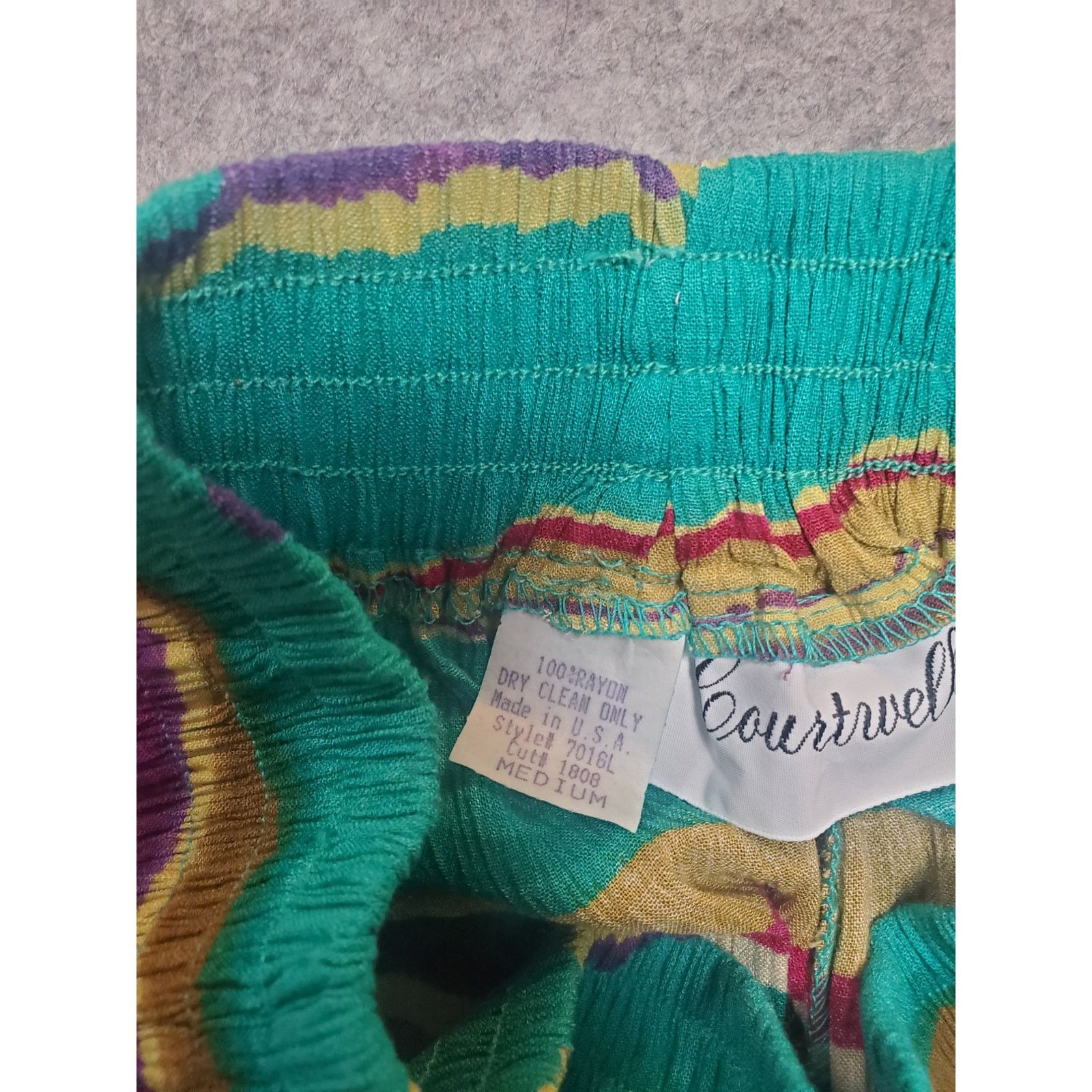 Other Women's Vintage Courtwell M Stripe Pull On Bermuda Shorts Size 24" / US 00 / IT 34 - 3 Thumbnail