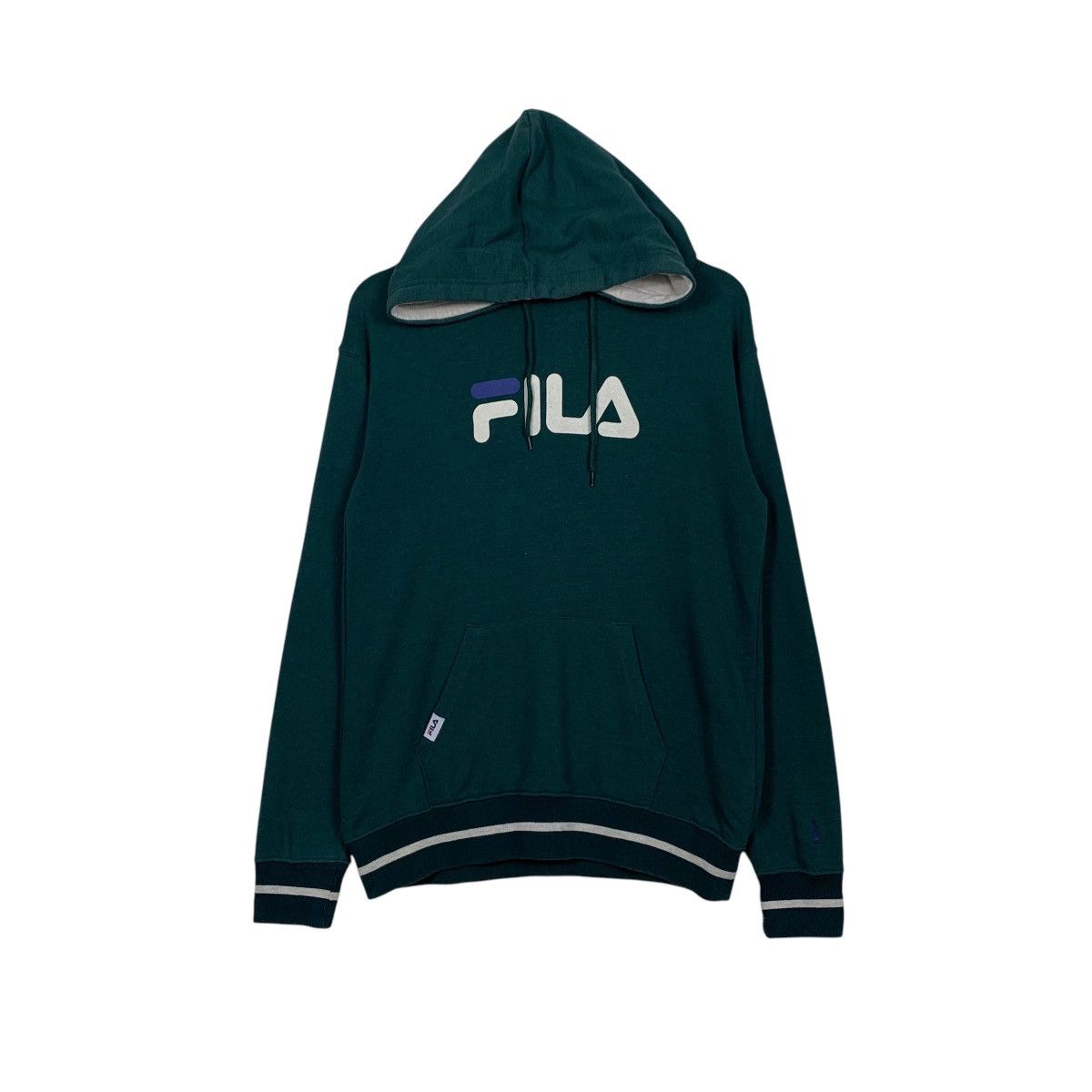 Fila FILA Big Logo Pullover Green Hoodie Sweatshirt #1771-C78 Size US S / EU 44-46 / 1 - 1 Thumbnail