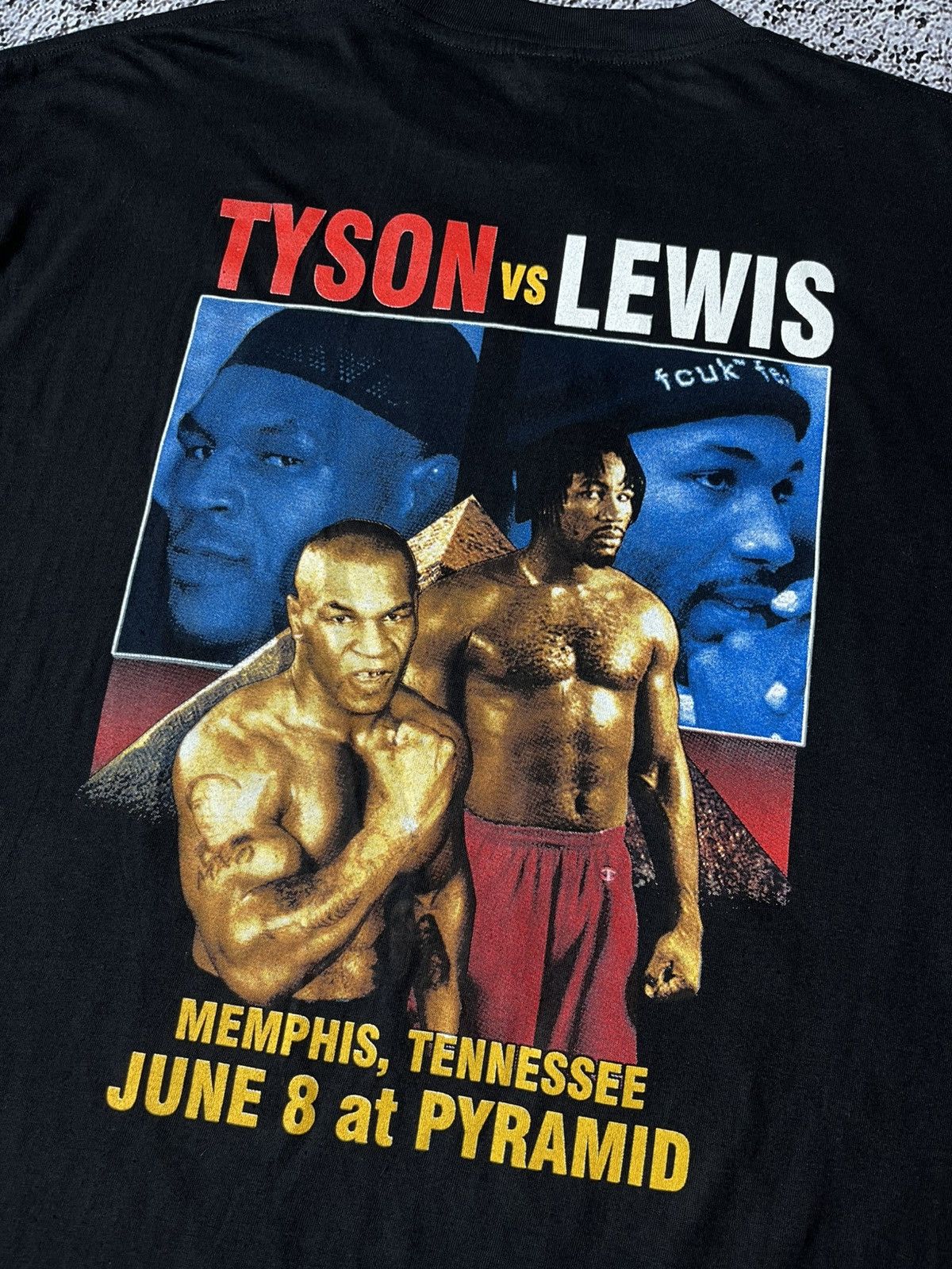 Vintage Vintage Mike Tyson vs Lennox Lewis Rumble T Shirt Size XXL Size US XXL / EU 58 / 5 - 11 Thumbnail