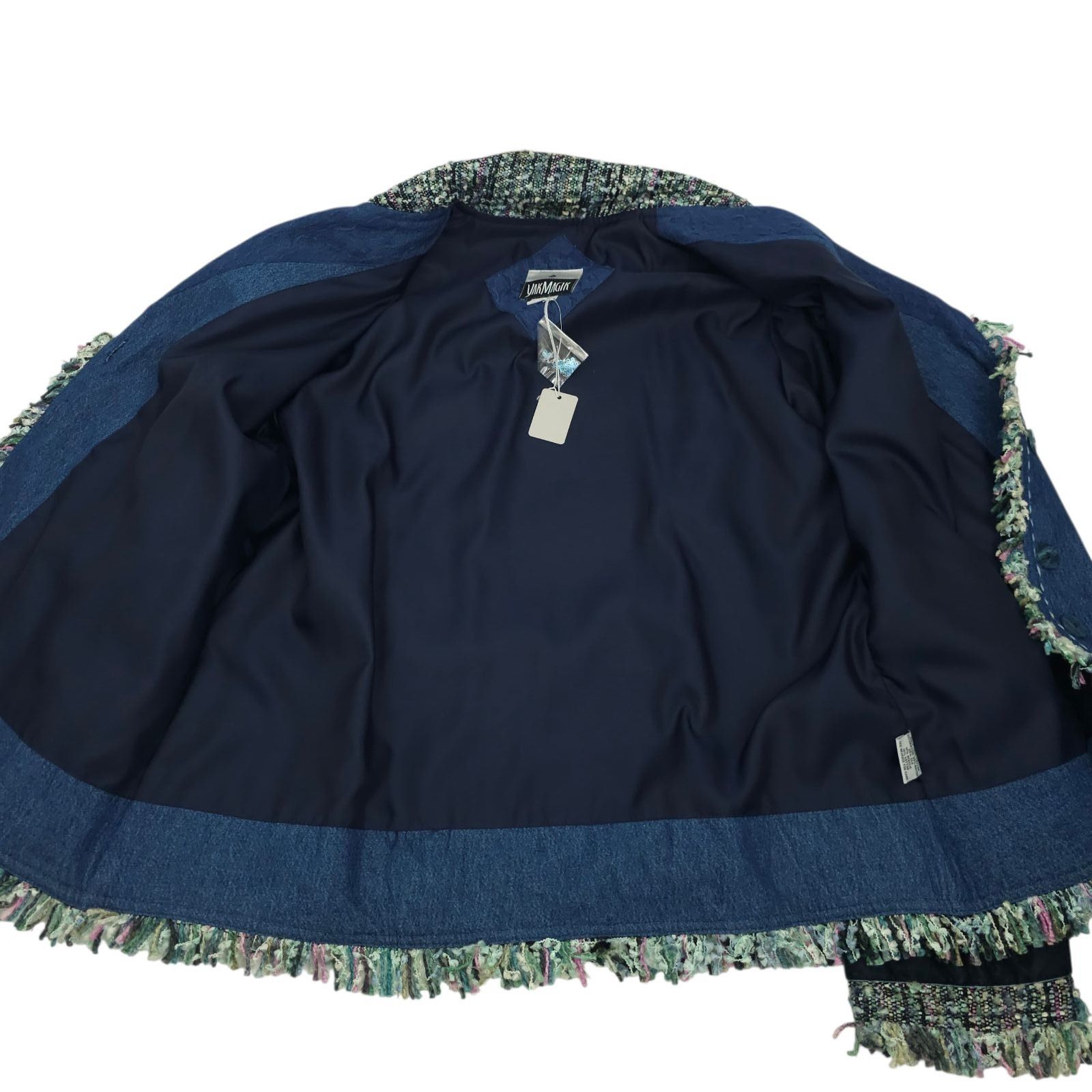 Other Yak Magik Jacket XL Denim Funky Boho Fringe Art to Wear Size XL / US 12-14 / IT 48-50 - 8 Thumbnail