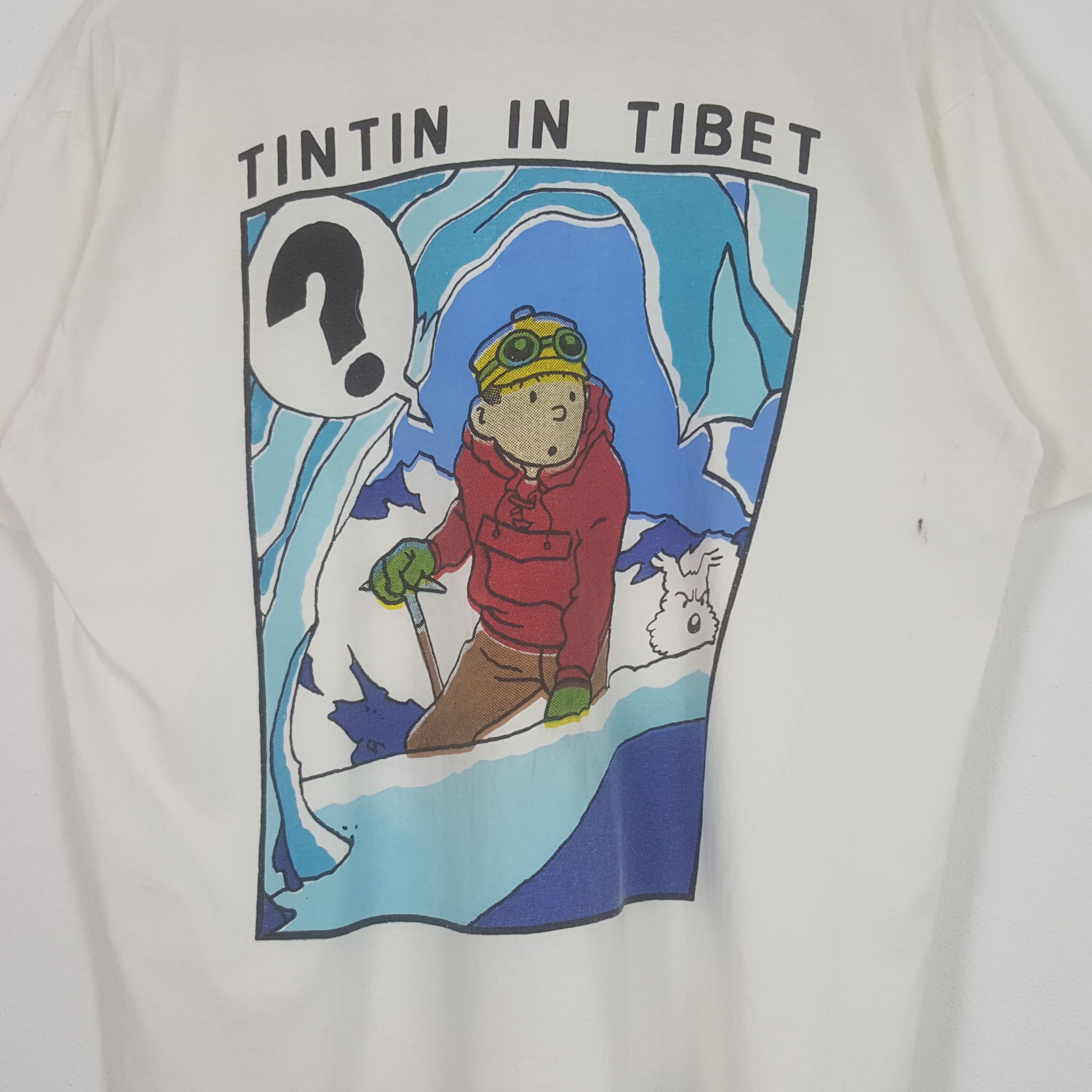 Vintage Tintin In Tibet American Cartoon Tshirt
