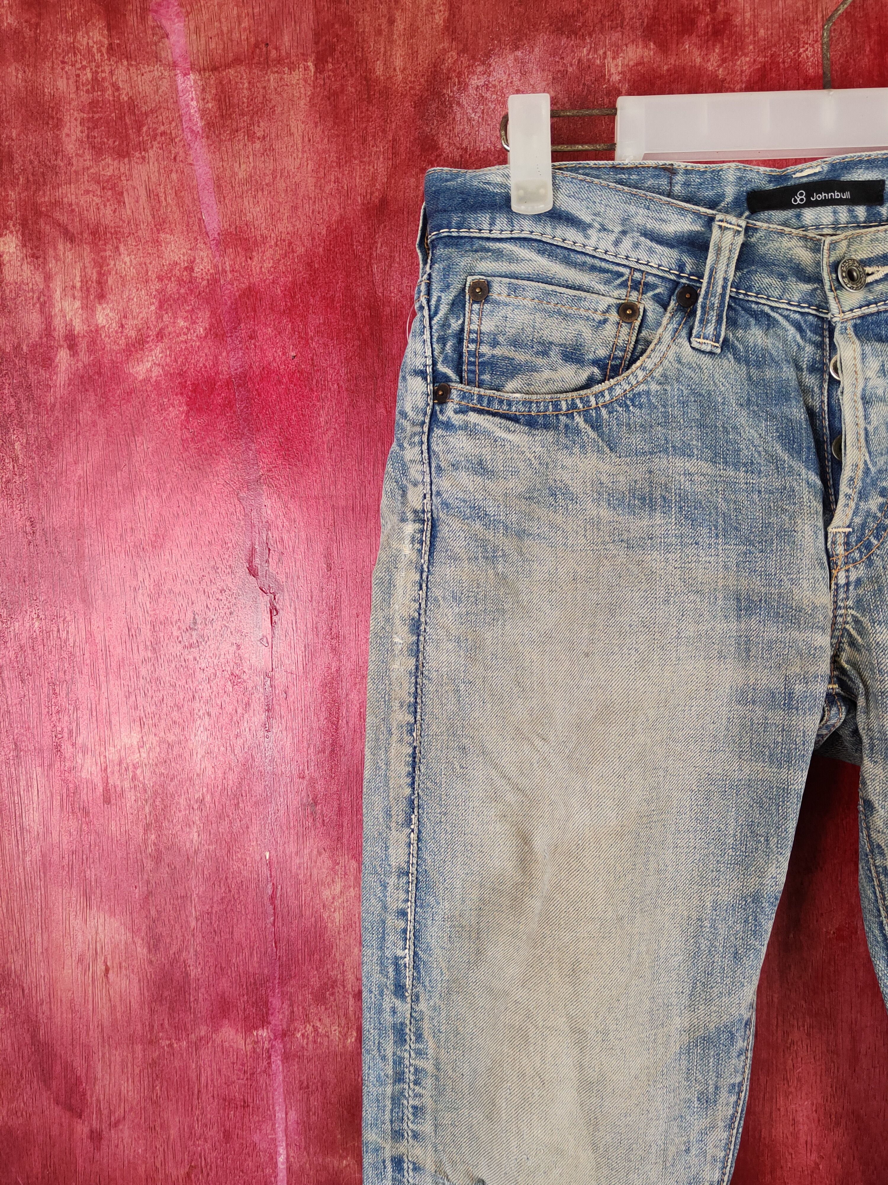 Johnbull John Bull Blue Faded Distressed Ripped Jeans #S1698DL Size US 30 / EU 46 - 3 Thumbnail