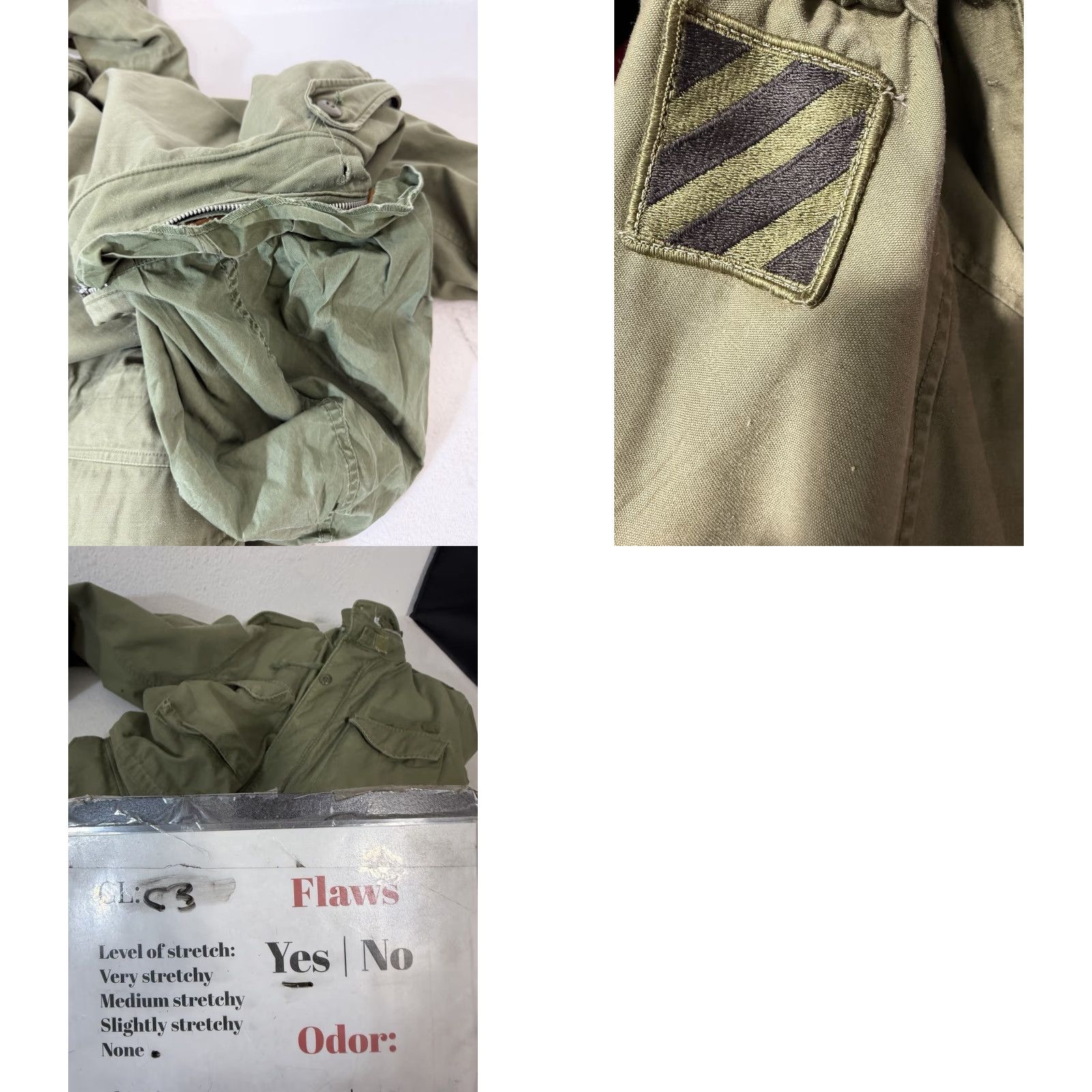 Olive VINTAGE OG 107 M65 Olive Green Cold Weather Coat Army Military Mens Medium Long Size US M / EU 48-50 / 2 - 11 Thumbnail
