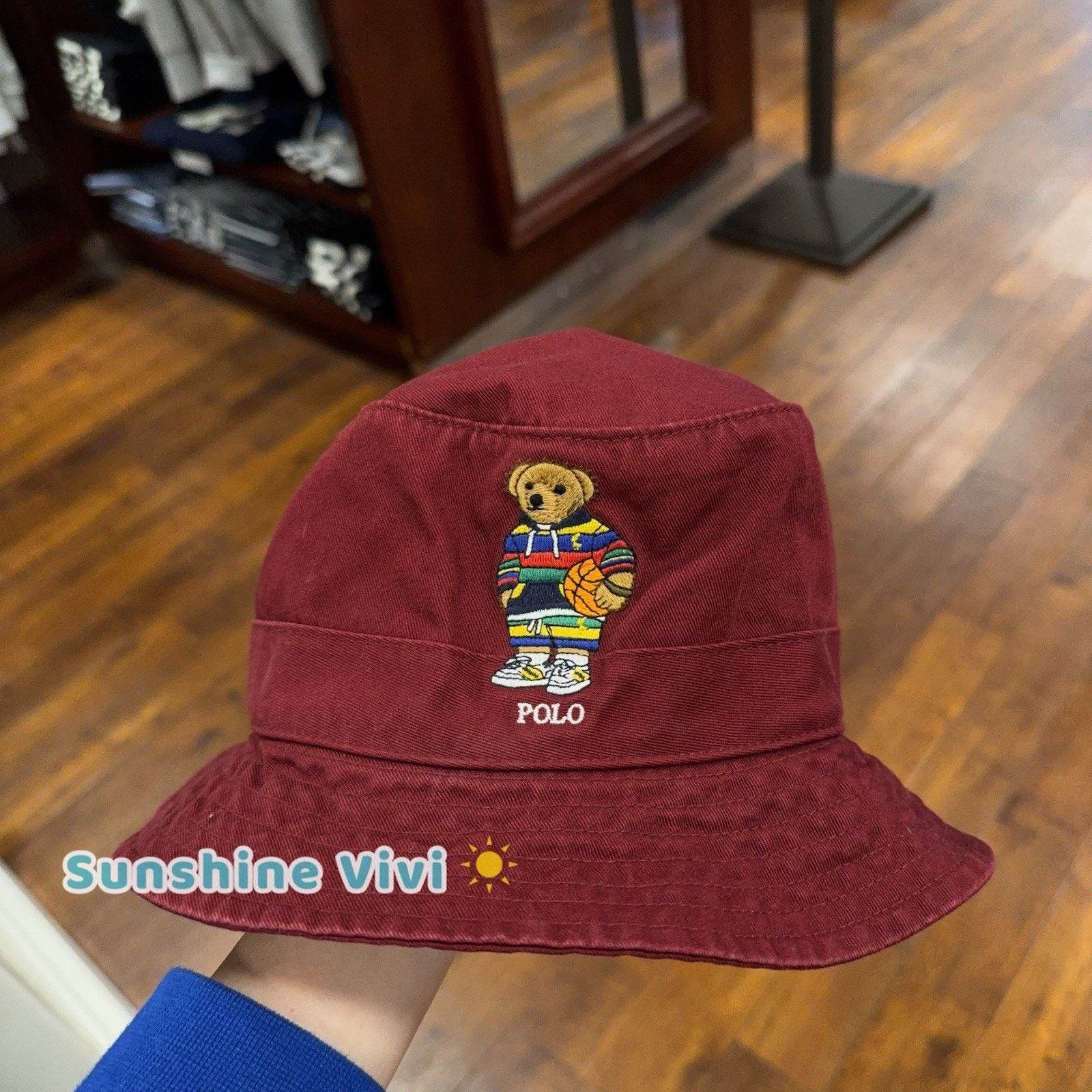 Polo Ralph Lauren NEW Polo Ralph Lauren Polo Bear Twill Bucket Hat Cap Red Size ONE SIZE - 3 Thumbnail