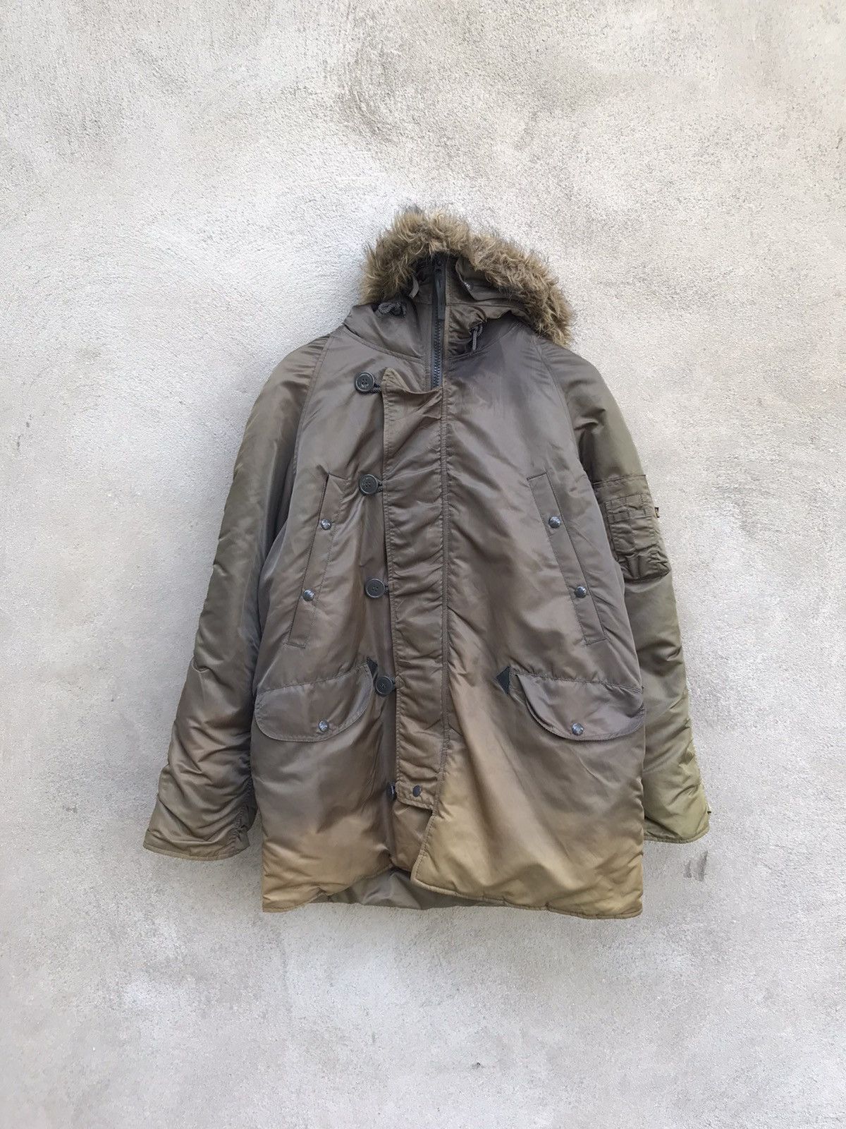Alpha Industries × Schott VINTAGE ALPHA INDUSTRIES WINTER SESSION SYN FADED JACKET Size US L / EU 52-54 / 3 - 4 Thumbnail