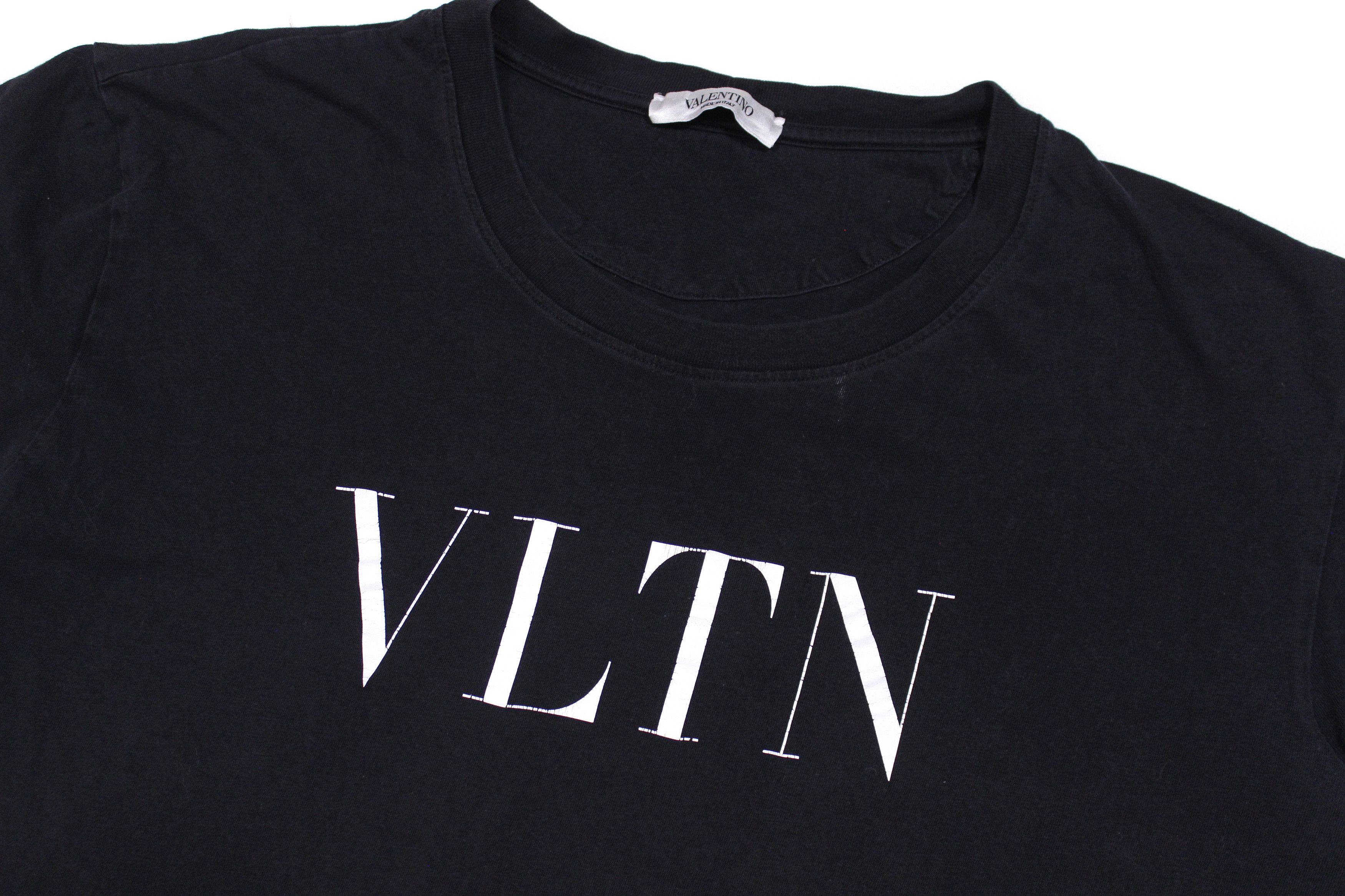 Valentino VLTN Big Logo Distressed T-Shirt Size US L / EU 52-54 / 3 - 3 Thumbnail