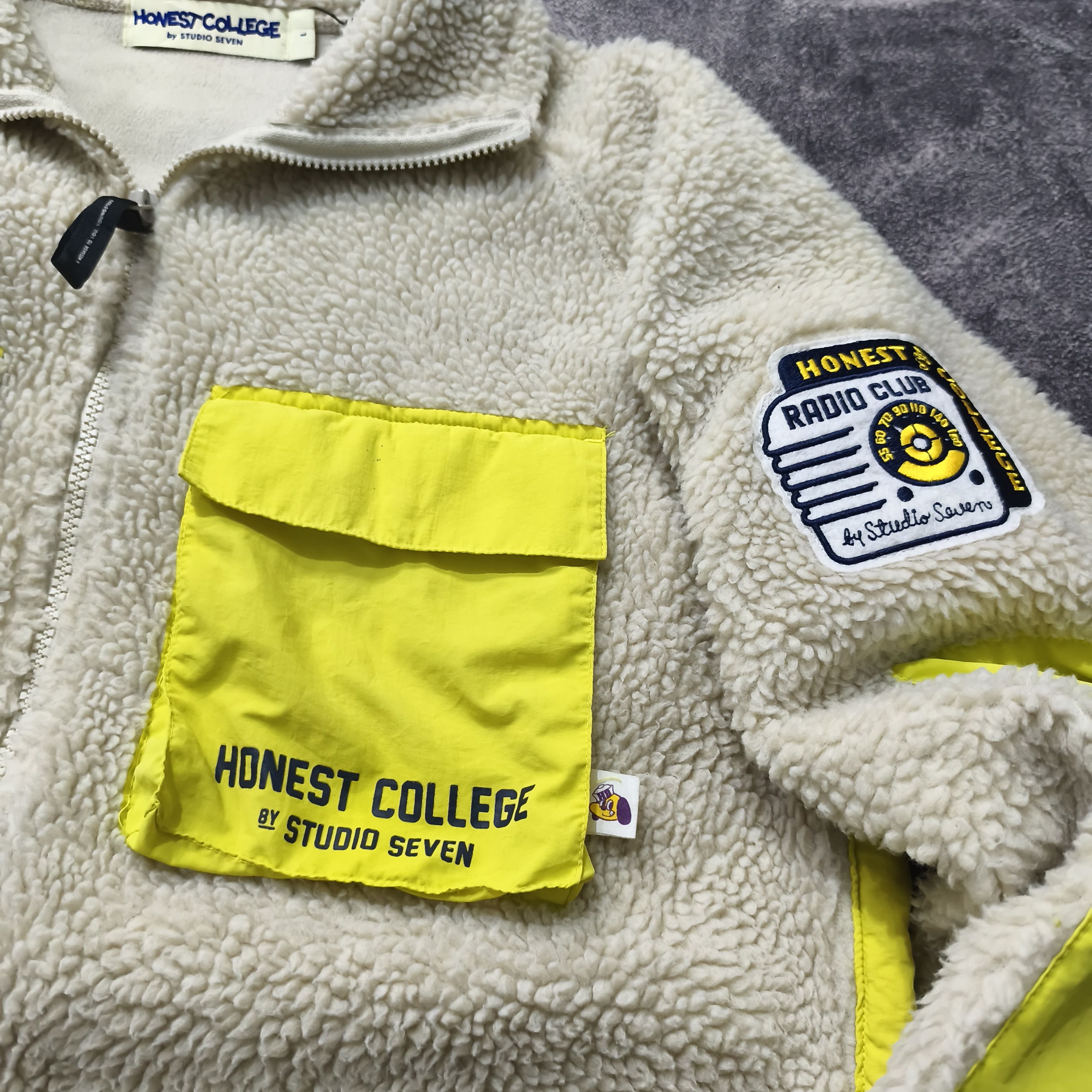 GU × Japanese Brand × Studio Seven Honest College by Studio Seven x GU Deep Pile Fleece Jacket Size US XL / EU 56 / 4 - 5 Thumbnail