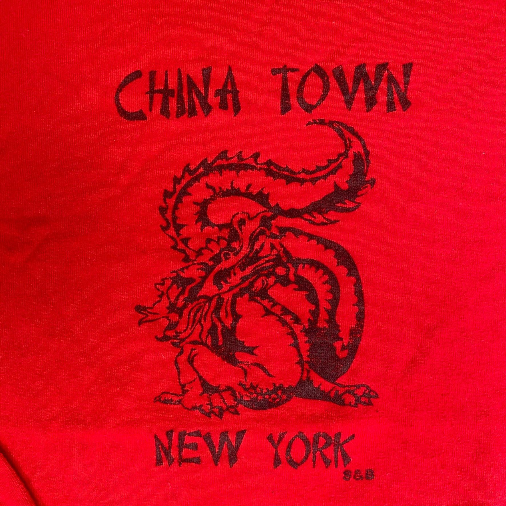 Steve And Barrys Vintage Y2K Chinatown New York Shirt NY Dragon Tourist Tee Size US M / EU 48-50 / 2 - 3 Thumbnail