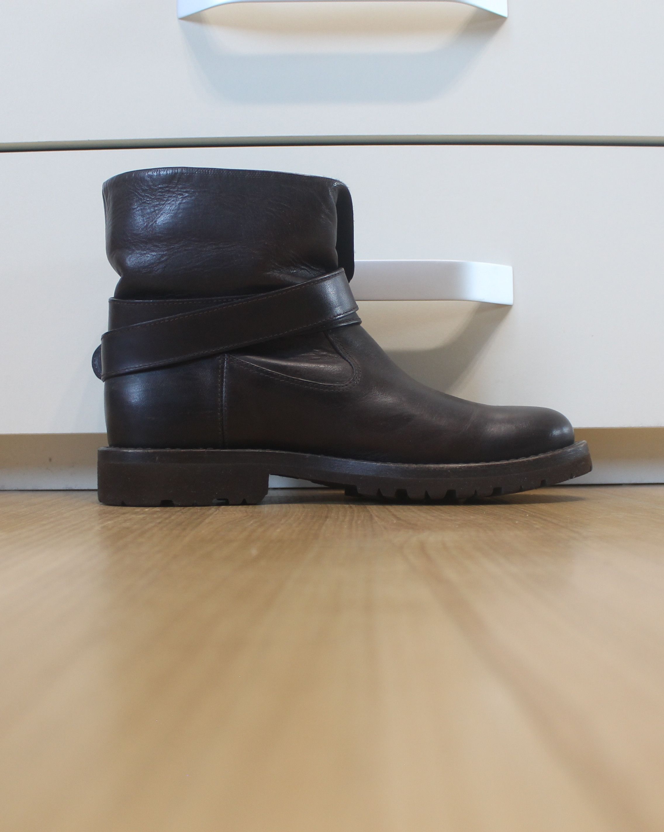 Brunello Cucinelli Brunello Cucinelli Ankle Boots Brown Leather Size US 8 / IT 38 - 7 Thumbnail