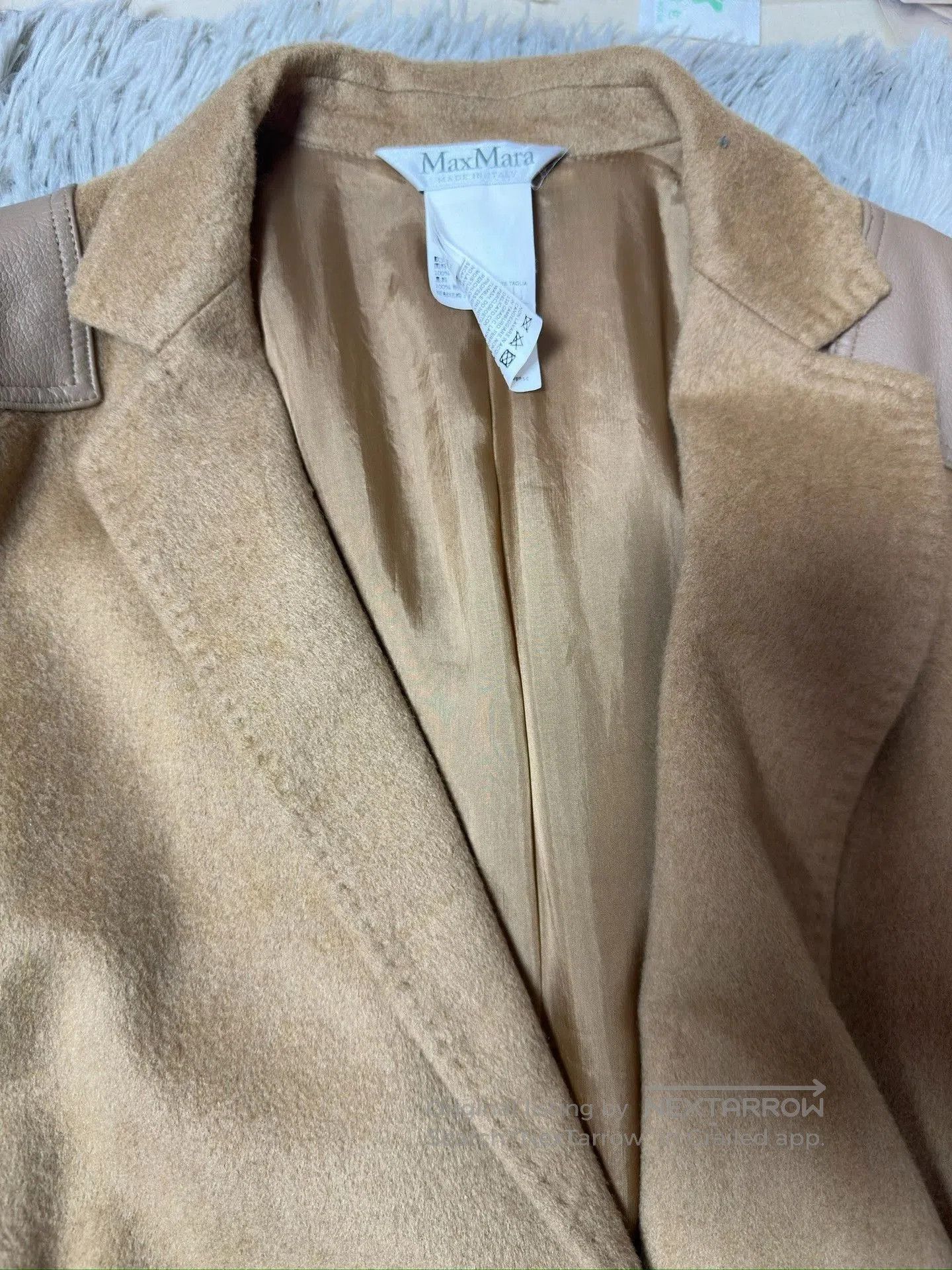 Max Mara Maxmara Brown Camel Hair Coat. Size XS / US 0-2 / IT 36-38 - 3 Thumbnail