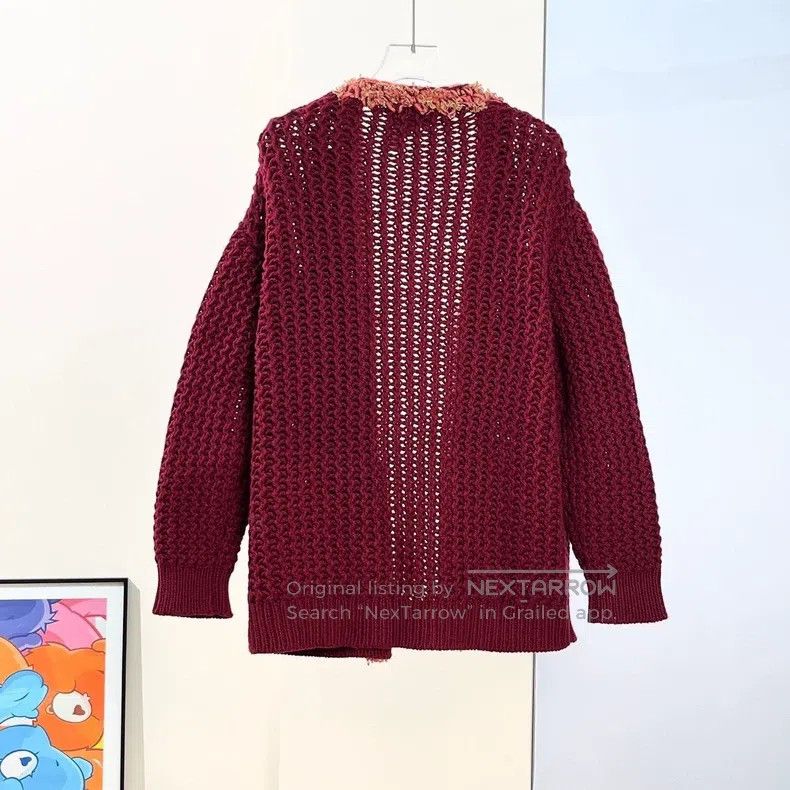 Chanel Chanel 22A red four-pocket knitted cardigan coat Size XS / US 0-2 / IT 36-38 - 3 Thumbnail