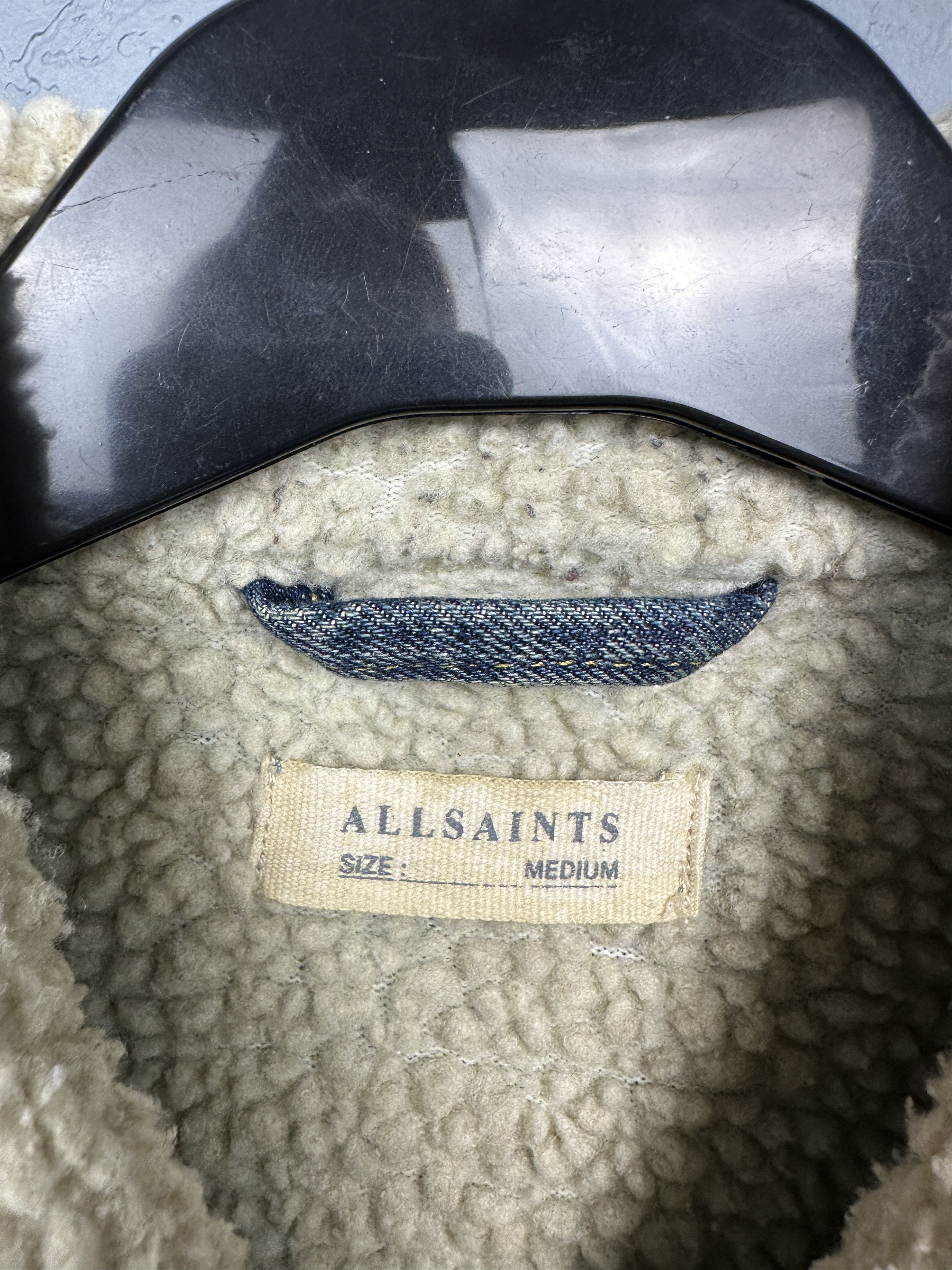 Allsaints Allsaints Ikano Mens Denim Sherpa Jacket Size US M / EU 48-50 / 2 - 3 Thumbnail