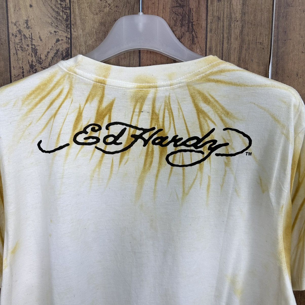 Ed Hardy Ed Hardy Tye Dye Tattoo Skull Design Tshirt A747 Size US L / EU 52-54 / 3 - 5 Thumbnail