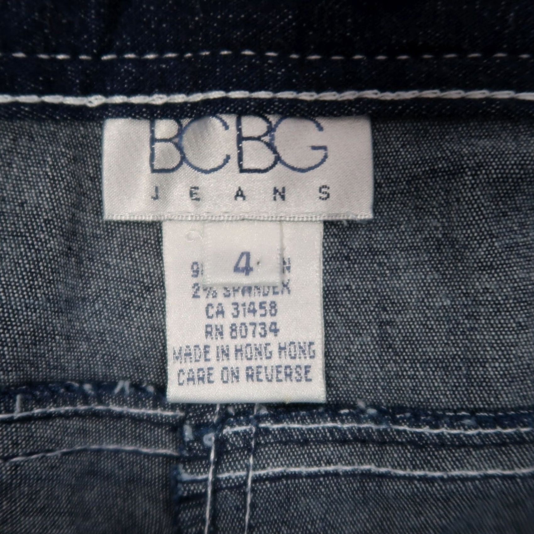 Vintage VINTAGE BCBG Jeans Dark Wash Blue Denim Mid Rise Slim Fit 4 Womens 90s Shoes? Size 27" / US 4 / IT 40 - 4 Thumbnail