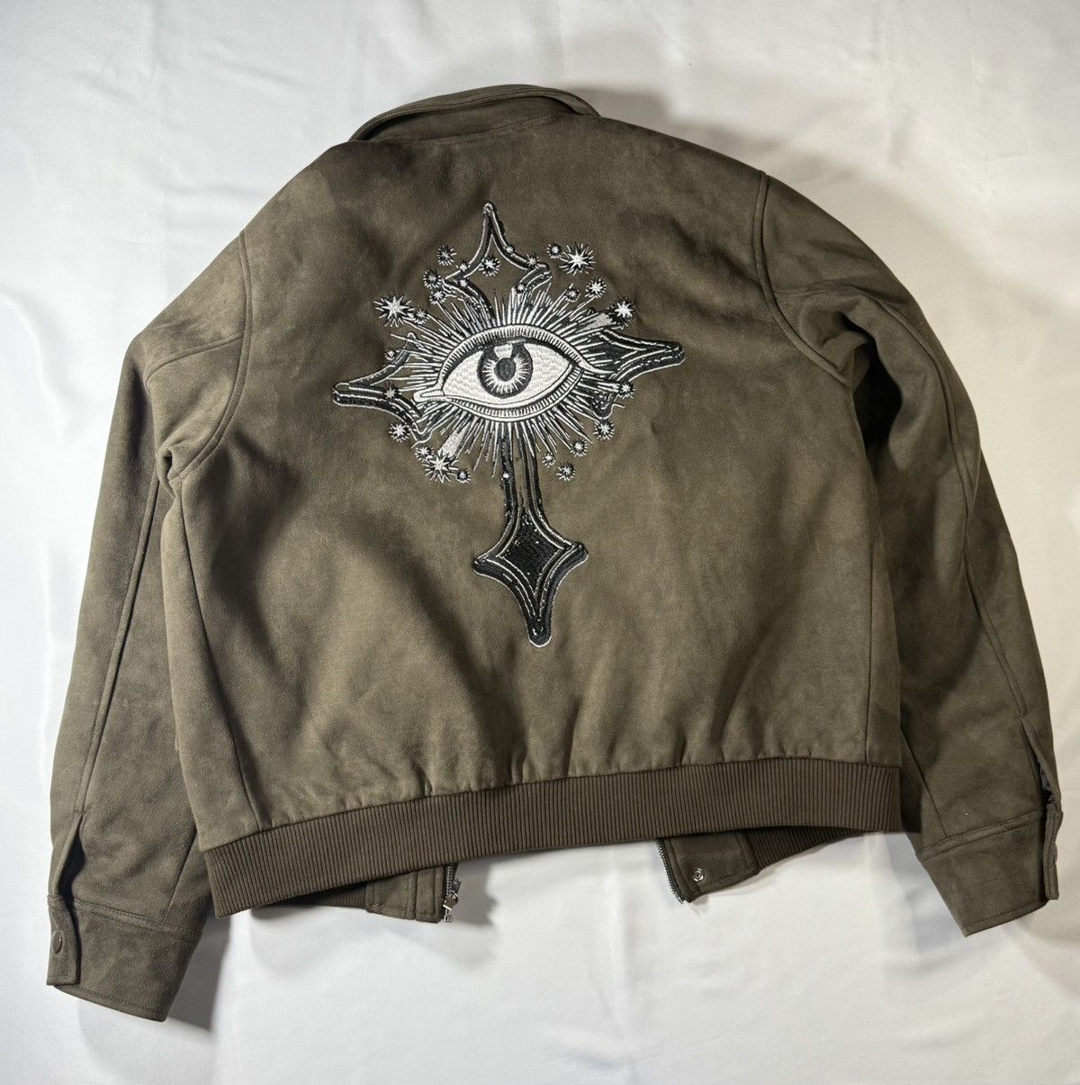 Vision Streetwear Visionworld Suede Embroidered Jacket Size US M / EU 48-50 / 2 - 2 Thumbnail