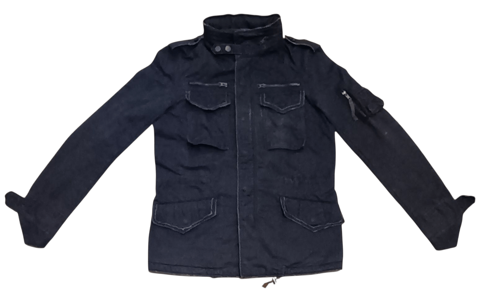 Japanese Brand PURPLE AND YELLOW DISTRESSED DESIGN PUNK MILITARY JACKET Size US L / EU 52-54 / 3 - 1 Thumbnail