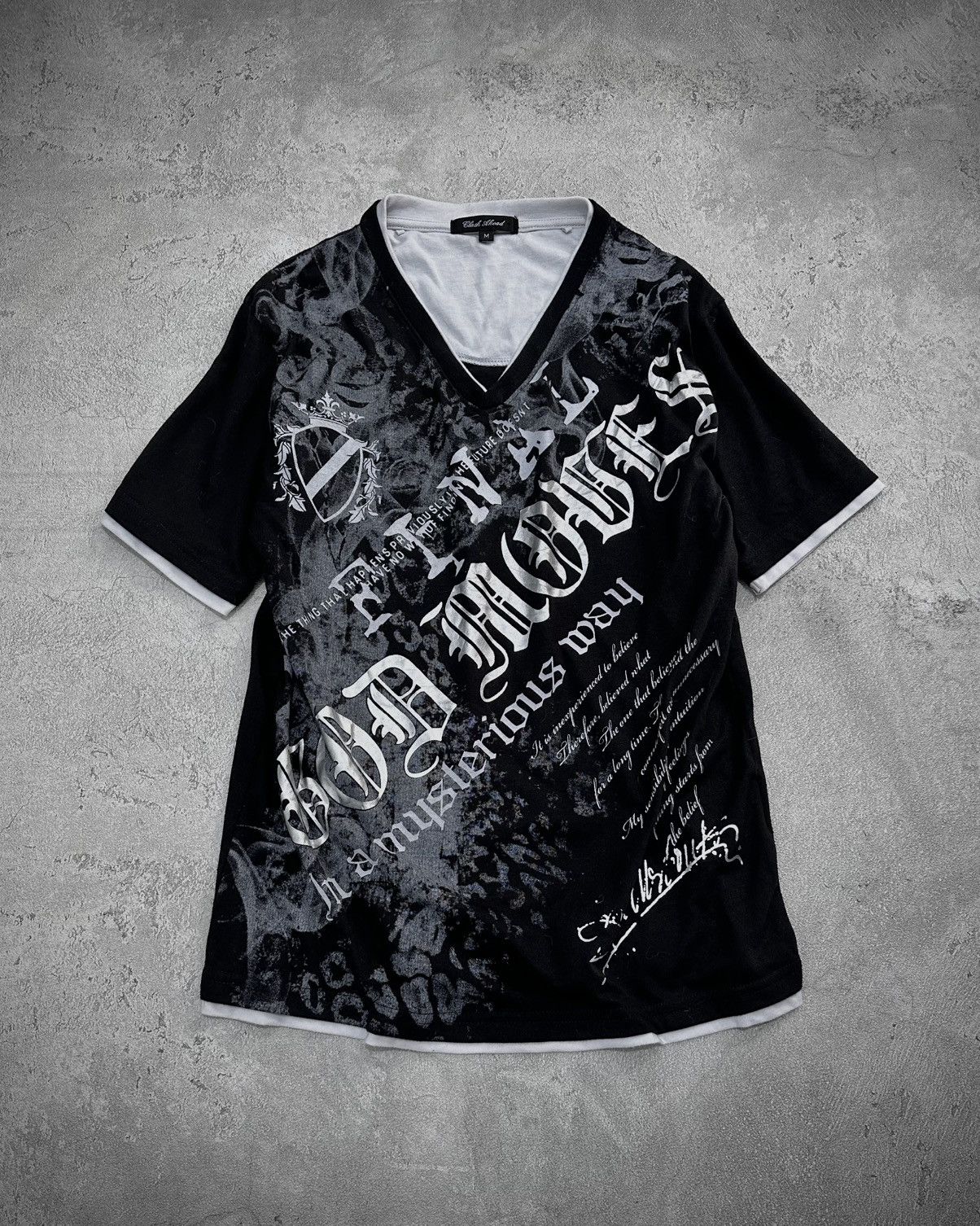 Japanese Brand Y2k Clash Ahead Poem Vkei T-shirt Size US M / EU 48-50 / 2 - 1 Thumbnail
