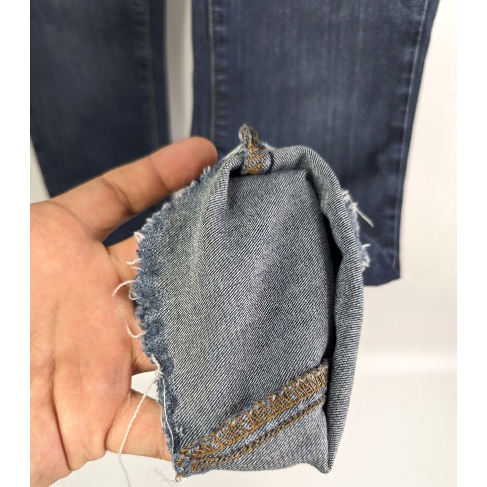 Paige Paige Verdugo Jeans Ankle Blue 27 Skinny Women Denim Raw Hem Belt Loops 5-Pocket Made in USA Size 27" / US 4 / IT 40 - 4 Thumbnail