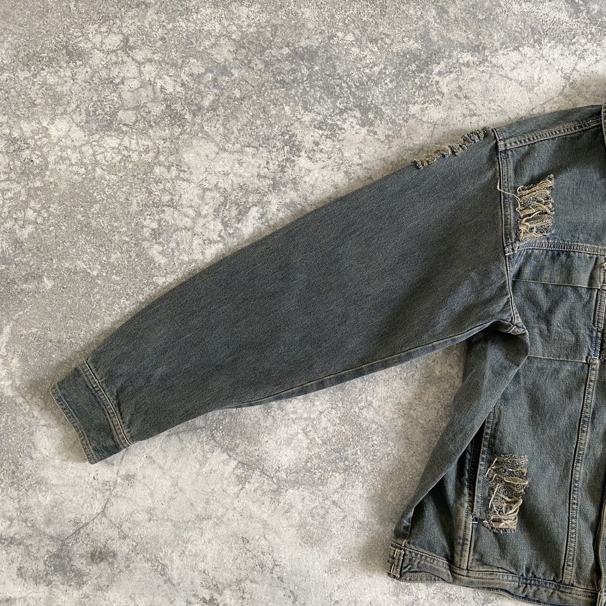 Quicksilver Vintage Quicksilver Distressed Mud Washed Denim Jacket Size US M / EU 48-50 / 2 - 8 Thumbnail