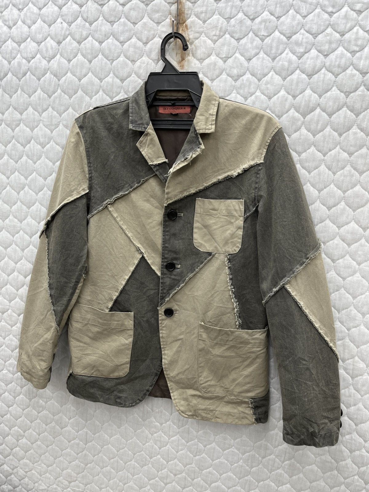 Vintage 🔥🔥🔥STEALS SKY CONQUEROR PATCHWORK JACKET KAPITAL INSPIRED Size US S / EU 44-46 / 1 - 2 Thumbnail
