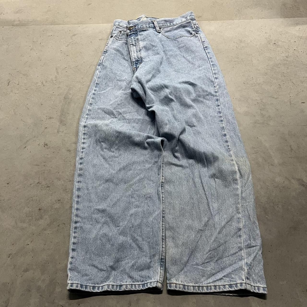 Vintage Vintage Y2K/2000s Baggy Light Blue wash Skater Essential Denim Jeans! Size US 42 / EU 58 - 3 Thumbnail
