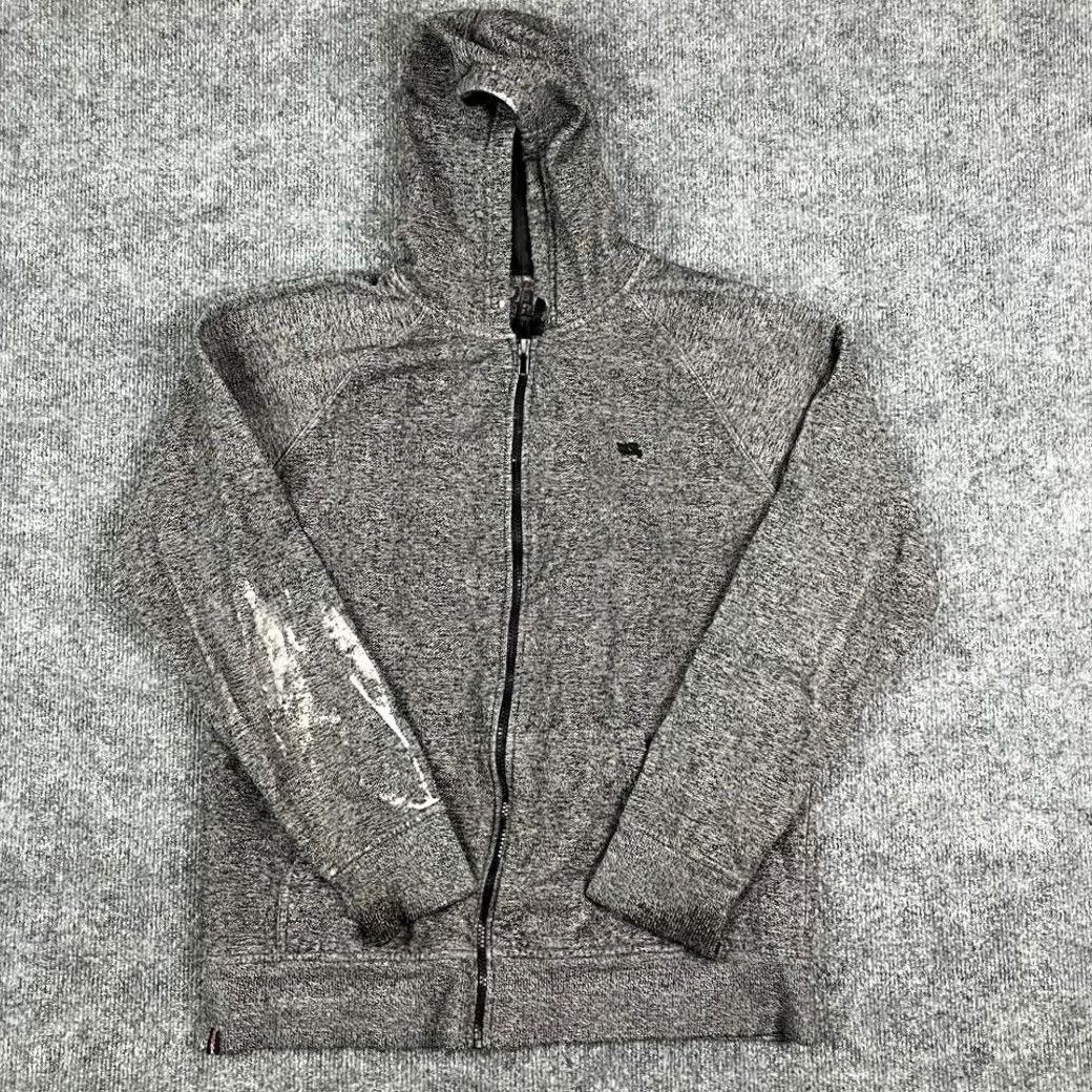 Vintage HAWK Gray Full Zip Hoodie Mens M Heathered Casual Lightweight Hooded Jacket Sweatshirt Men Size US M / EU 48-50 / 2 - 2 Thumbnail