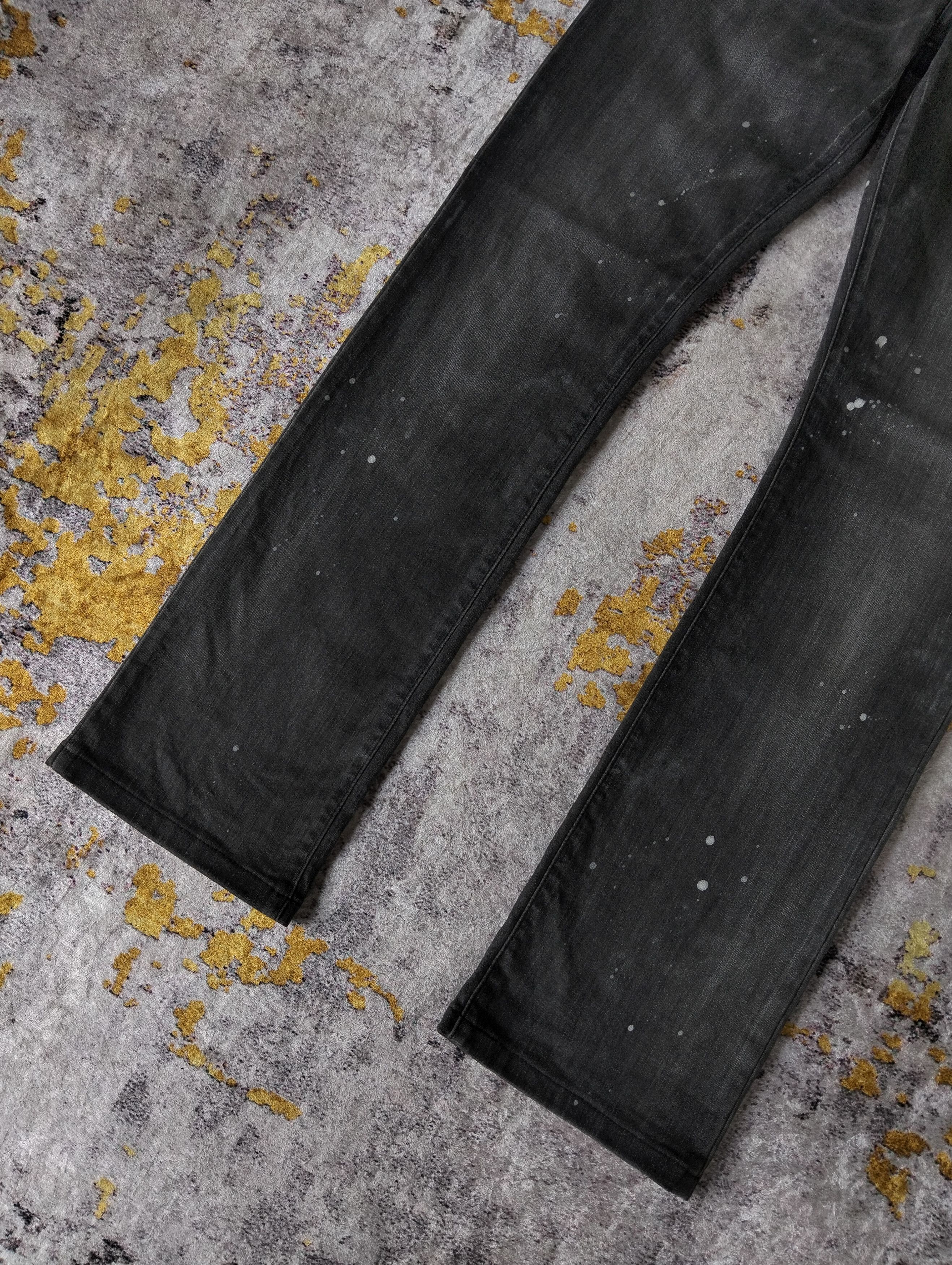 Tornado Mart Tornado Mart Slim Denim Paint Splatter Jeans Size US 31 - 3 Thumbnail