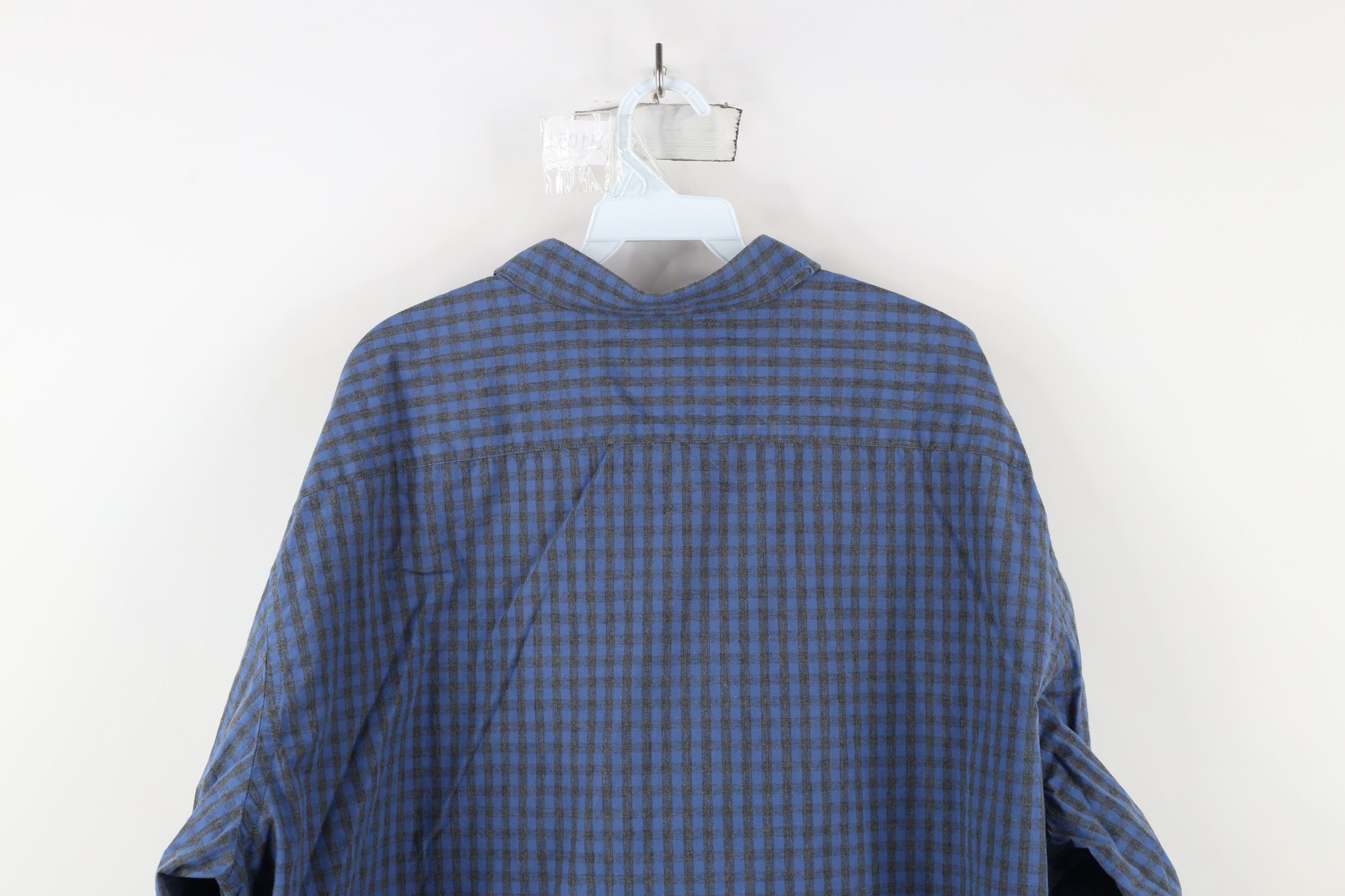 UNTUCKit × Vintage Untuckit Plaid Collared Button Down Shirt Blue Cotton Size US XXL / EU 58 / 5 - 9 Thumbnail