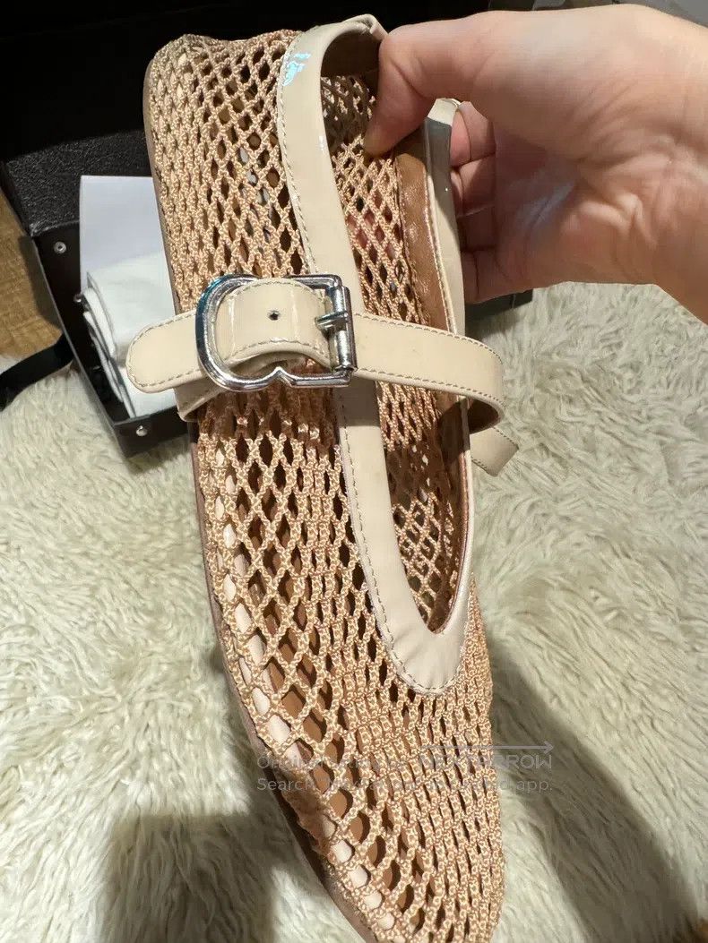 Alaia Alaia Fishnet Shoes, Flesh Pink Size US 5.5 / IT 35.5 - 3 Thumbnail