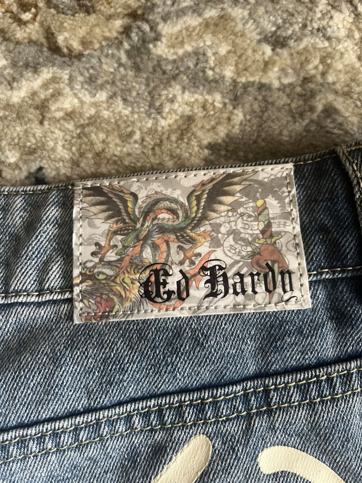 Ed Hardy LOVE ETERNAL MINI SHORTS Size 30" / US 8 / IT 44 - 2 Thumbnail