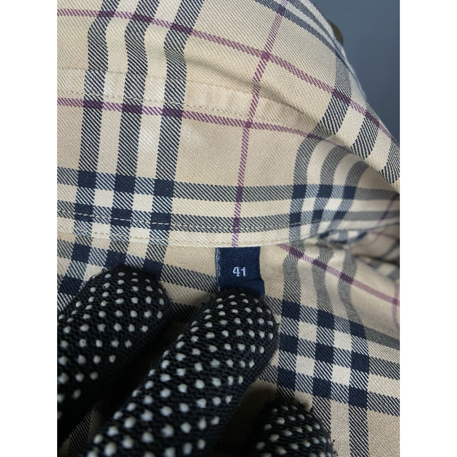 Burberry Burberry Nova Check VTG Men's Beige Checked Longsleeve Shirt Size US M / EU 48-50 / 2 - 11 Thumbnail