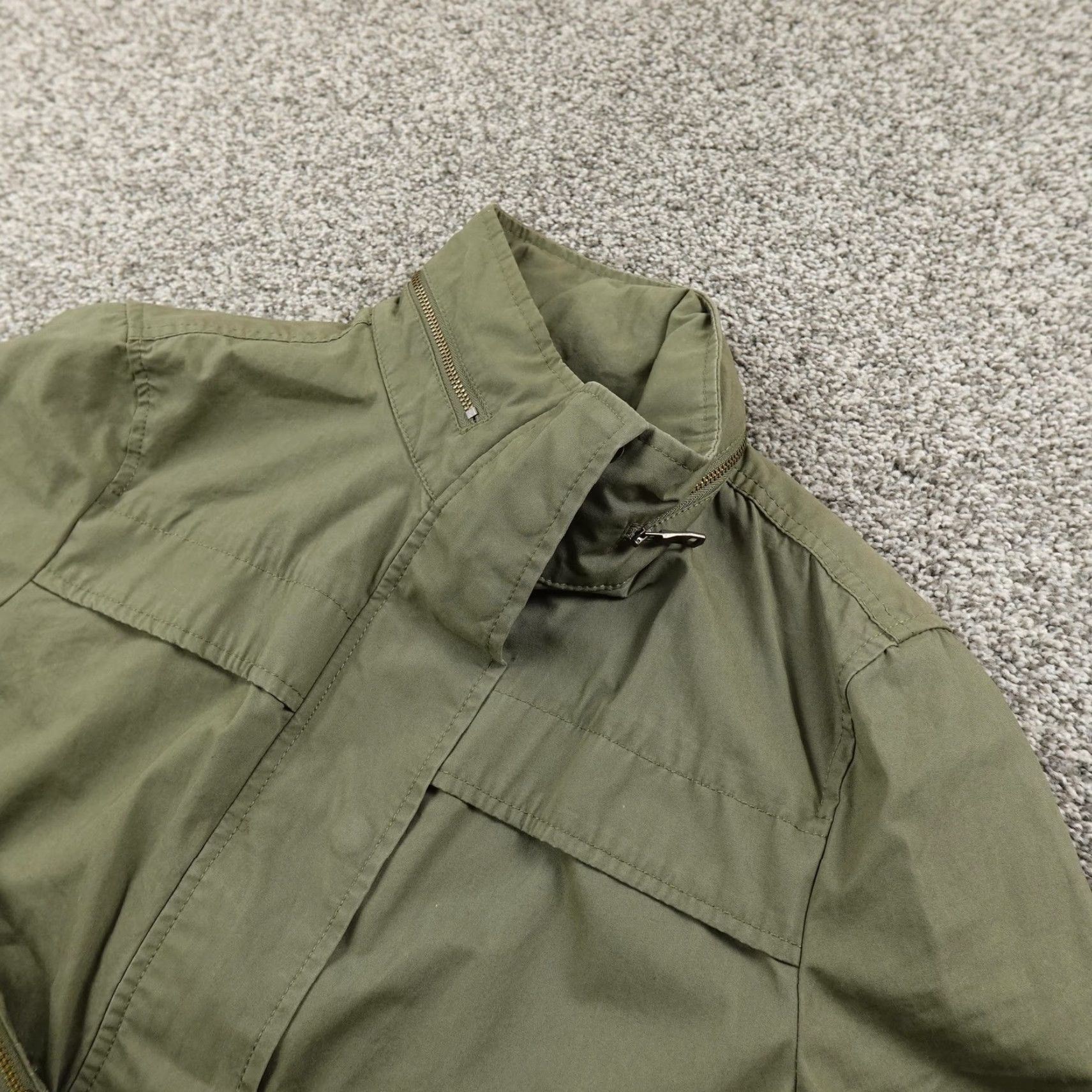Banana Republic Banana Republic Jacket Womens S Green Military Full Zip Casual Field Coat Safari Size S / US 4 / IT 40 - 2 Thumbnail
