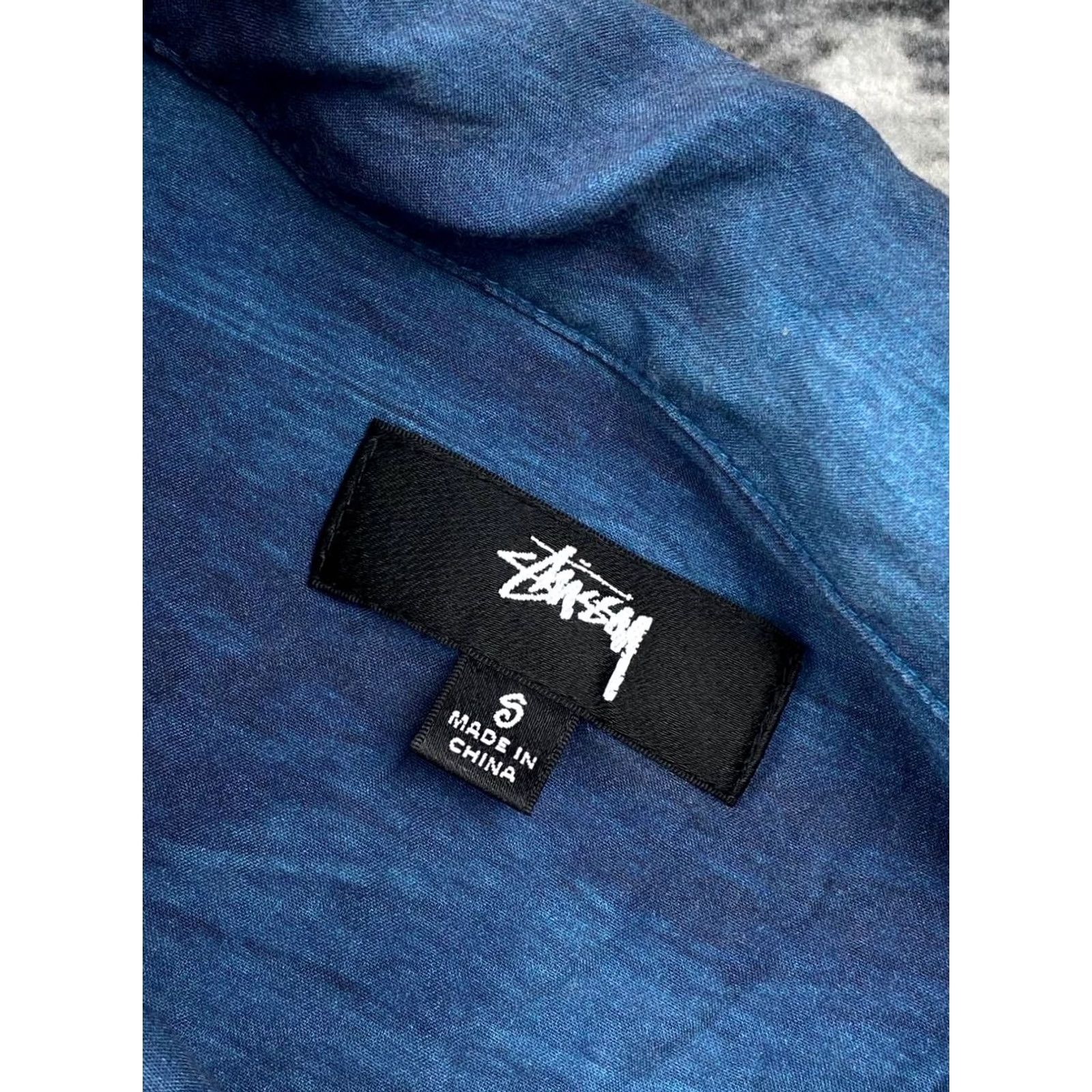 Vintage Stussy Dice Painting Shirt Buttons Big Logo Men Size S Blue Size US S / EU 44-46 / 1 - 4 Thumbnail