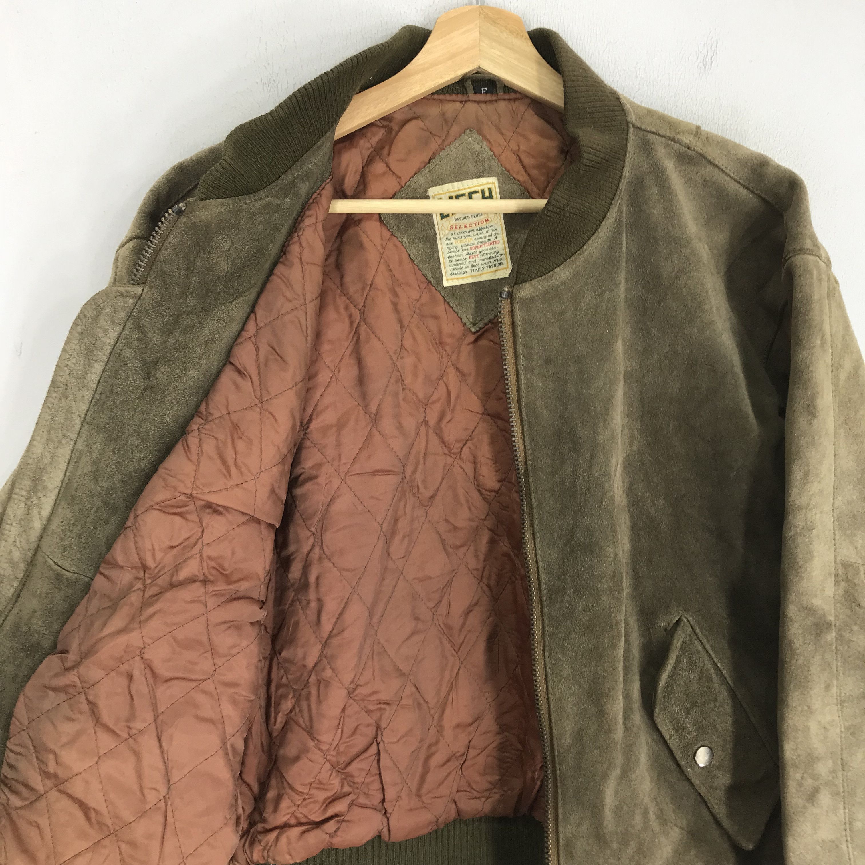 Vintage Vintage 90's Lisch Workwear Pure Leather Jacket Work Outfits Size US M / EU 48-50 / 2 - 5 Thumbnail