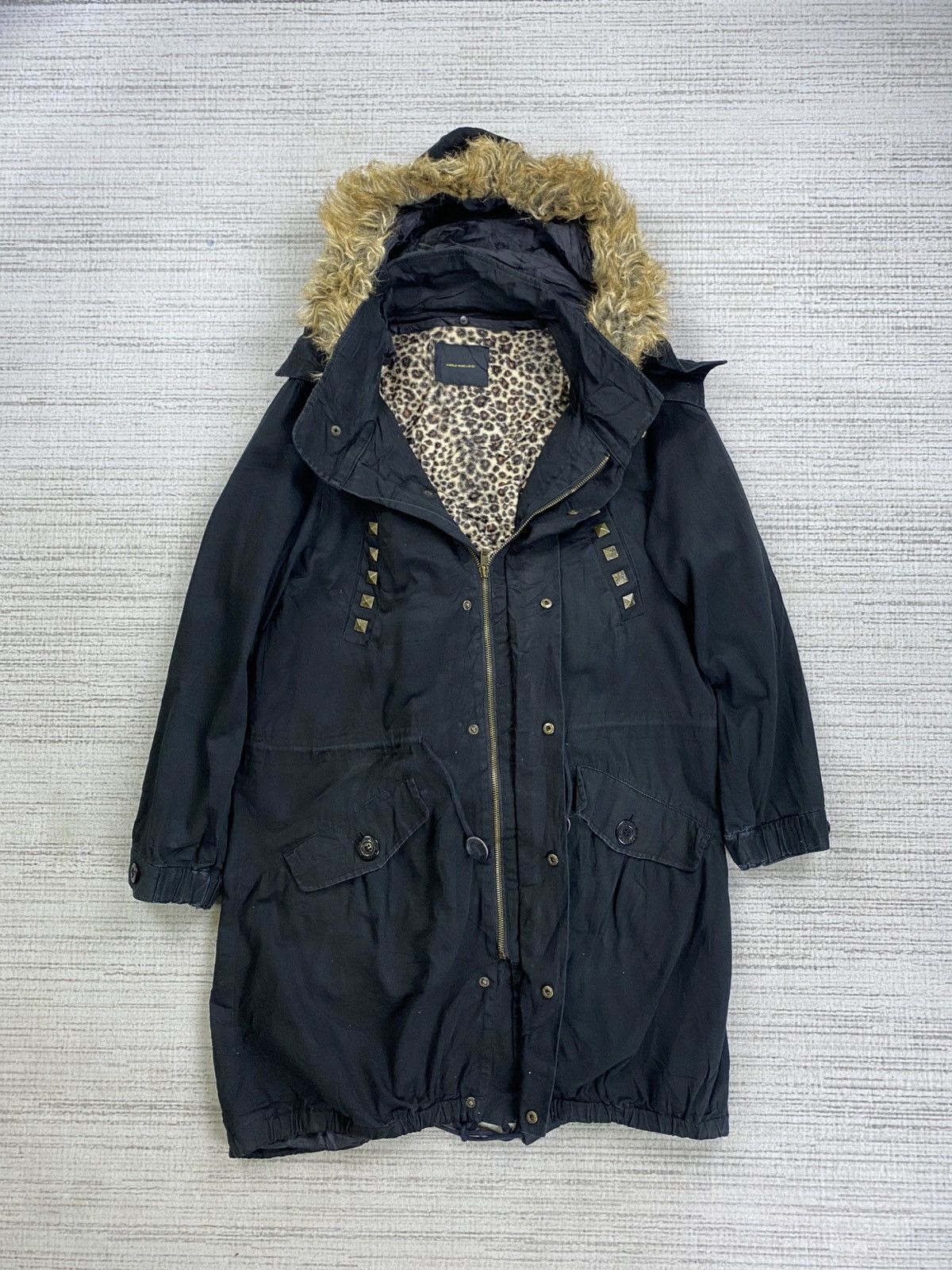If Six Was Nine Vtg World Wide Love Gothic Style Faux Fur Hoodie Jacket Size US M / EU 48-50 / 2 - 7 Thumbnail