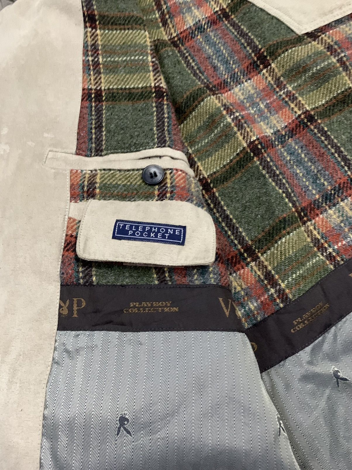 Playboy × Supreme Vintage Playboy VIP Multi-pocket Checked Lined Bomber Jacket Size US L / EU 52-54 / 3 - 21 Thumbnail