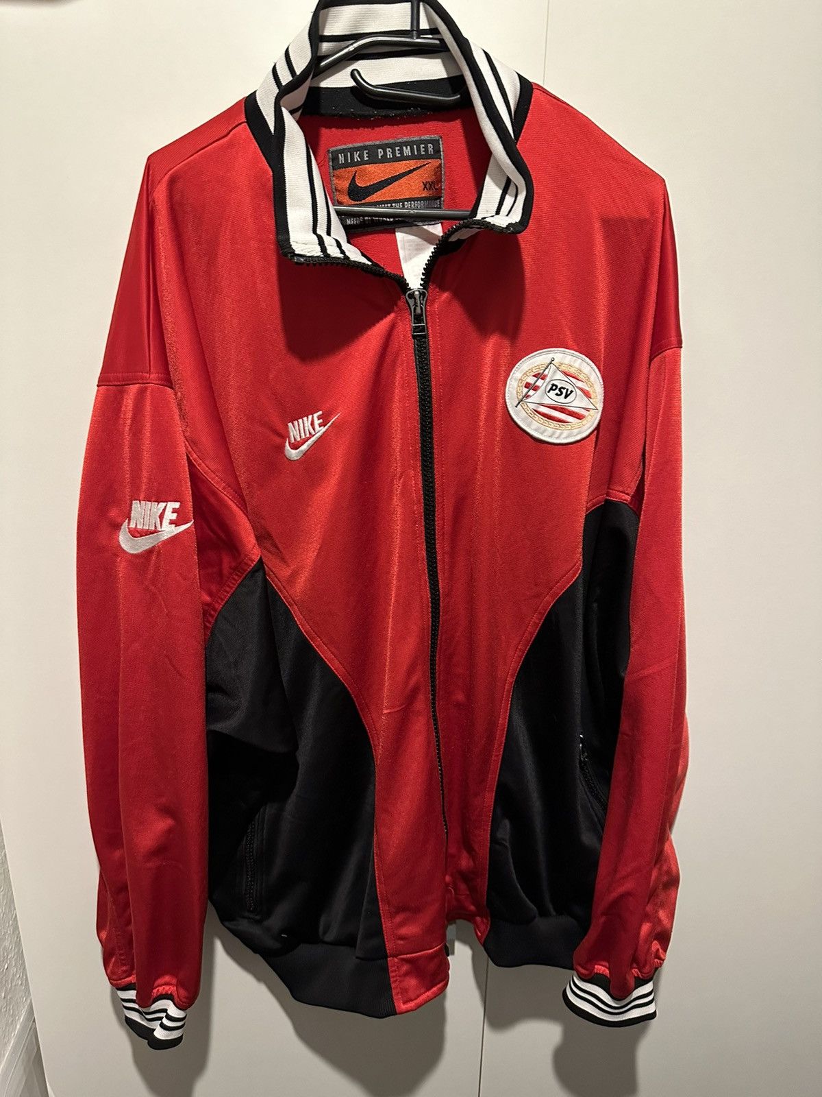 Image of Nike Air Psv Eindhoven Jacket Size Xxl Vintage Retro Usa in Black, Men's