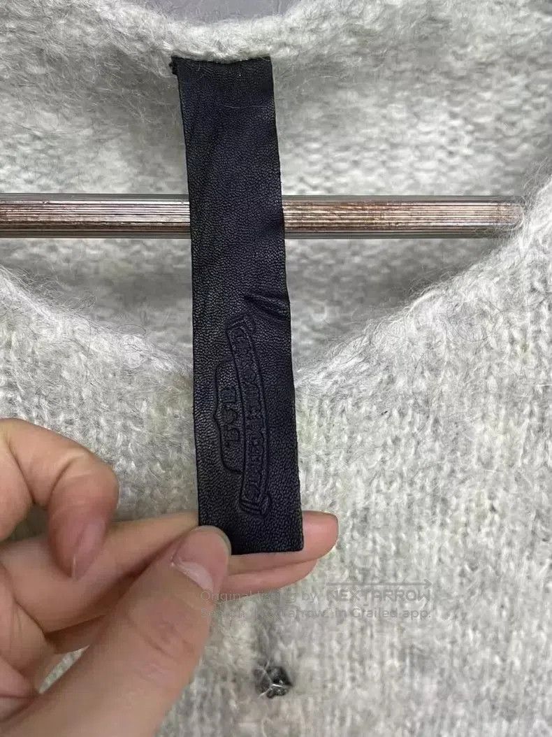 Chrome Hearts Chrome Hearts Gray Cashmere Cardigan. Size S / US 4 / IT 40 - 4 Thumbnail