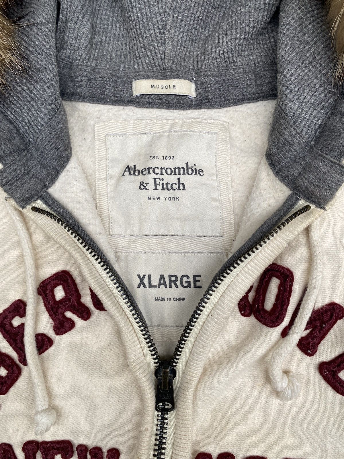 Abercrombie & Fitch × If Six Was Nine × Le Grande Bleu (L.G.B.) Abercrombie Fur Hoodie Zip ifsix lgb style Size US XL / EU 56 / 4 - 6 Thumbnail