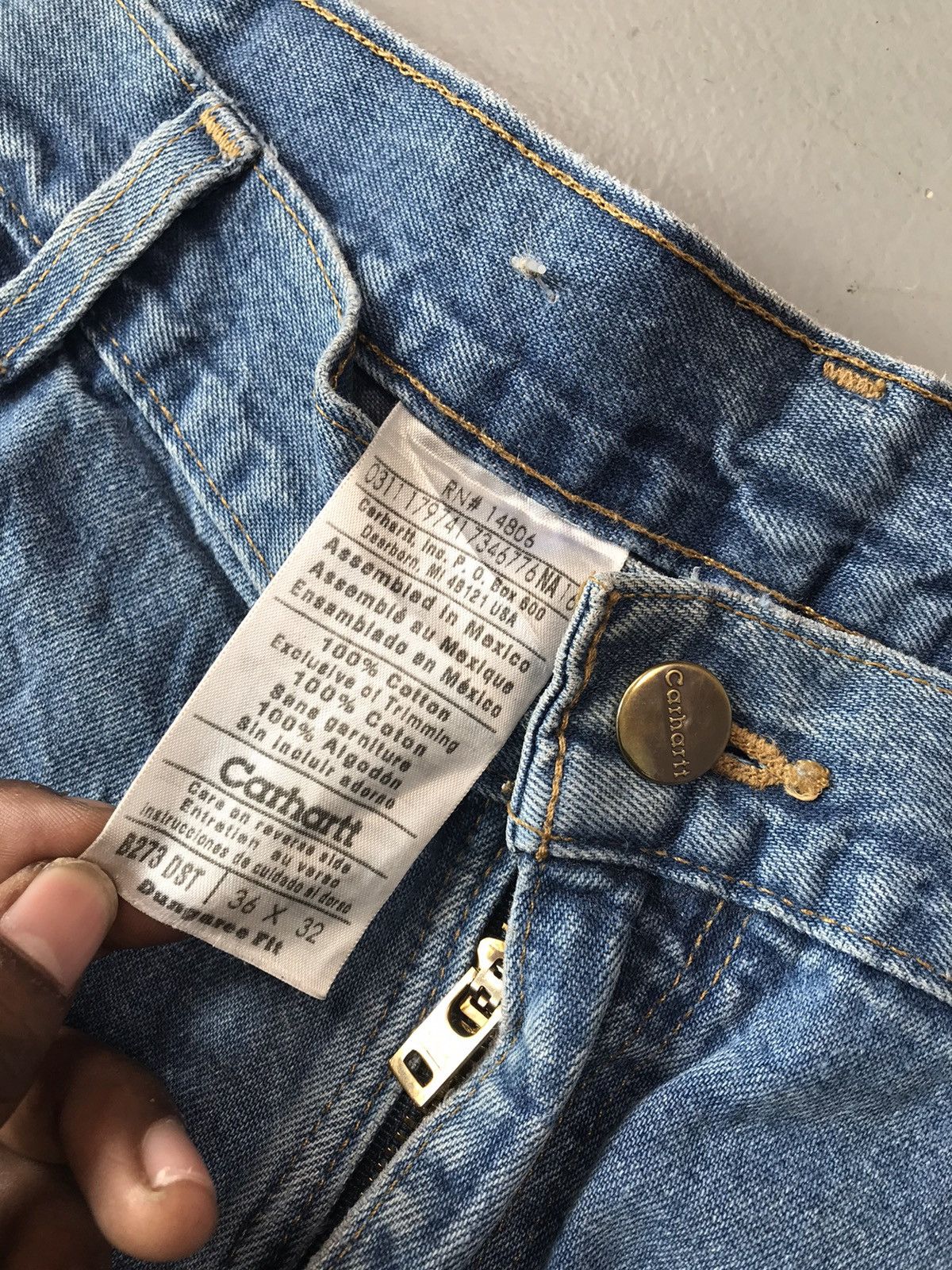 Carhartt × Vintage Vintage Carhartt B273 DST double knee carpenter denim Size US 36 / EU 52 - 5 Thumbnail